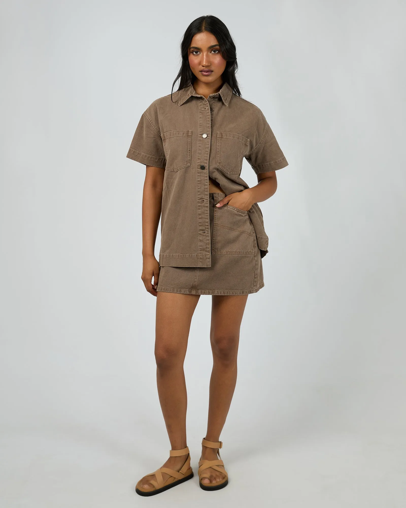 Simi Denim Shirt Cocoa sold by edge clothing product image thumbnail 2