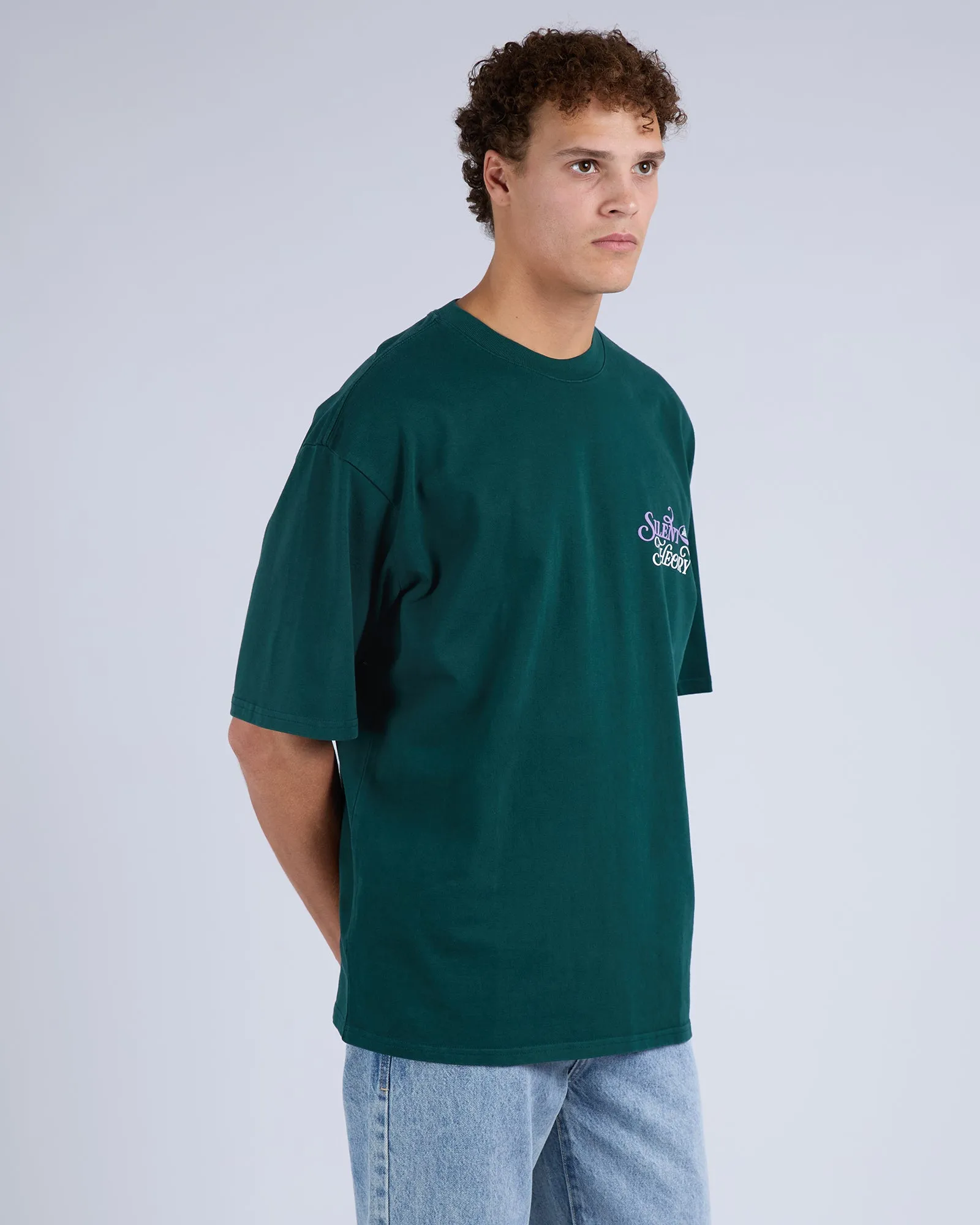League Box Tee Pine sold by edge clothing product image thumbnail 4