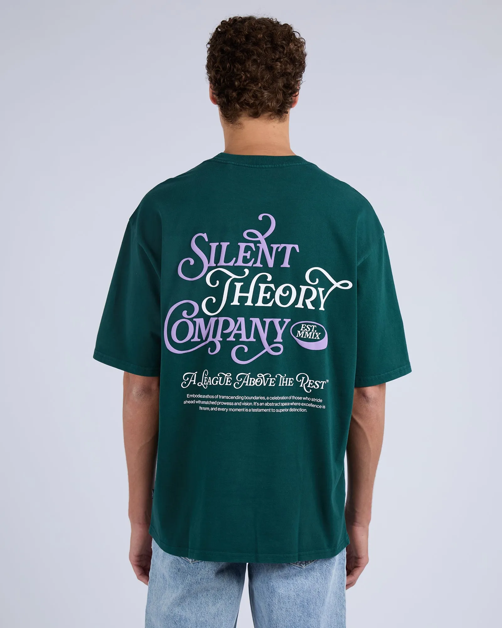 League Box Tee Pine sold by edge clothing product image thumbnail 3