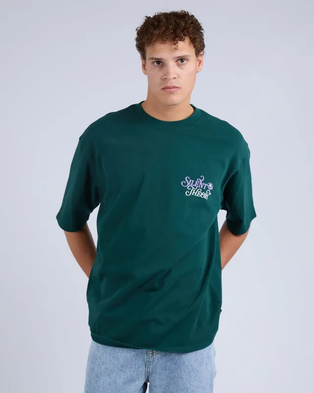 League Box Tee Pine sold by edge clothing