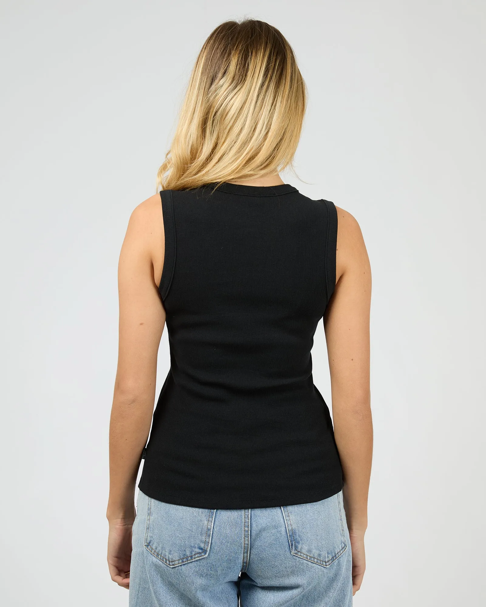 Button Up Tank Black sold by edge clothing product image thumbnail 3