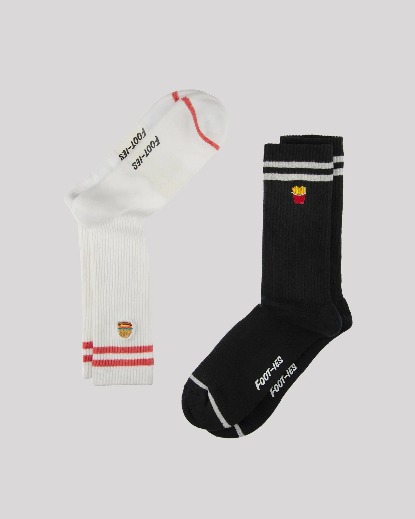 Fast Food Sneaker Sock 2 Pack Black White sold by edge clothing product image thumbnail 2