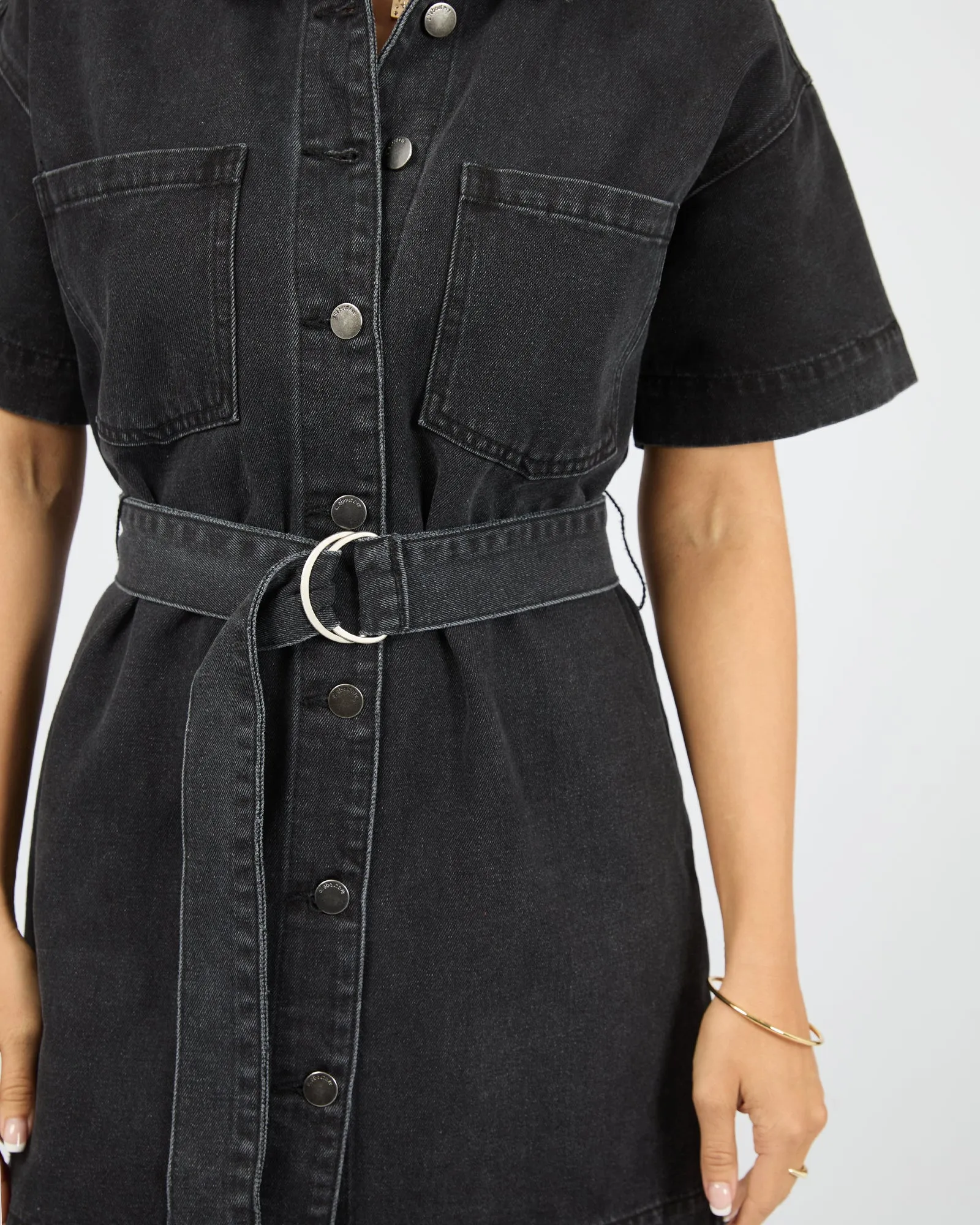 Sunny Denim Dress Washed Black sold by edge clothing product image thumbnail 5