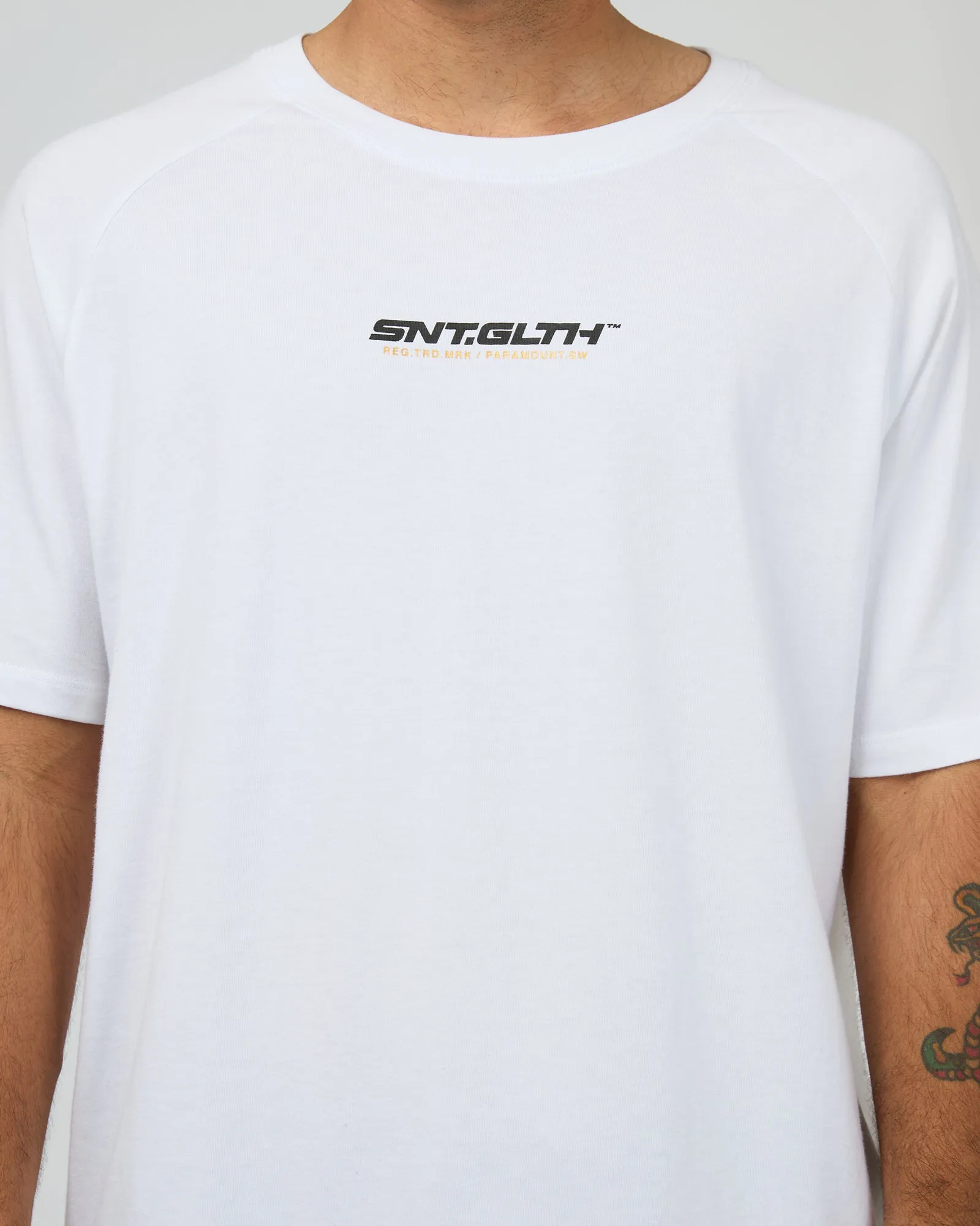 Pace Raglan Tee White sold by edge clothing product image thumbnail 5