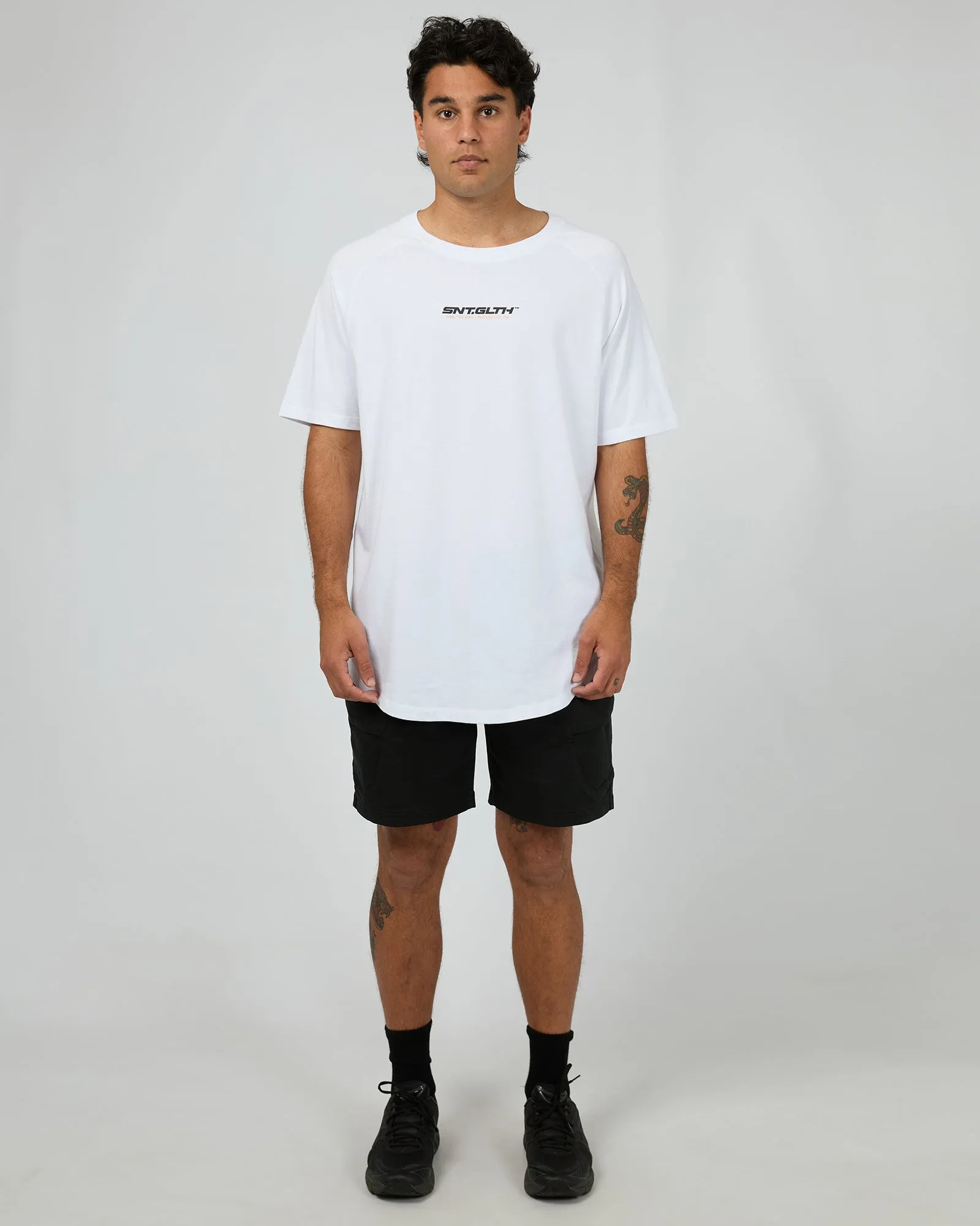 Pace Raglan Tee White sold by edge clothing product image thumbnail 2