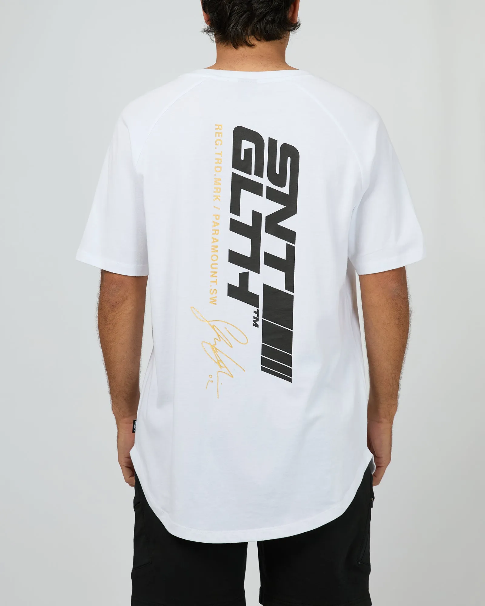 Pace Raglan Tee White sold by edge clothing product image thumbnail 3