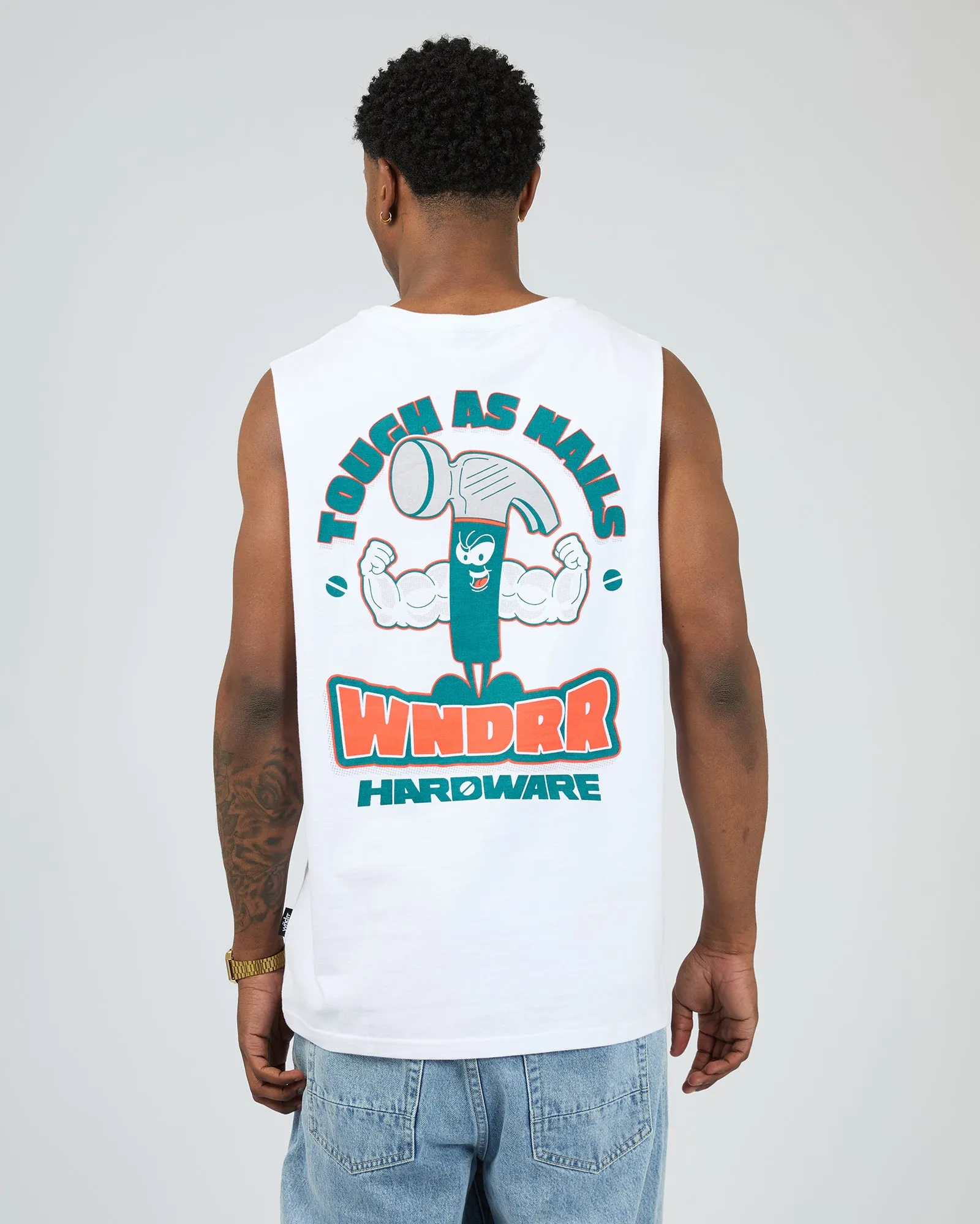 Hardware Muscle Top White sold by edge clothing product image thumbnail 3