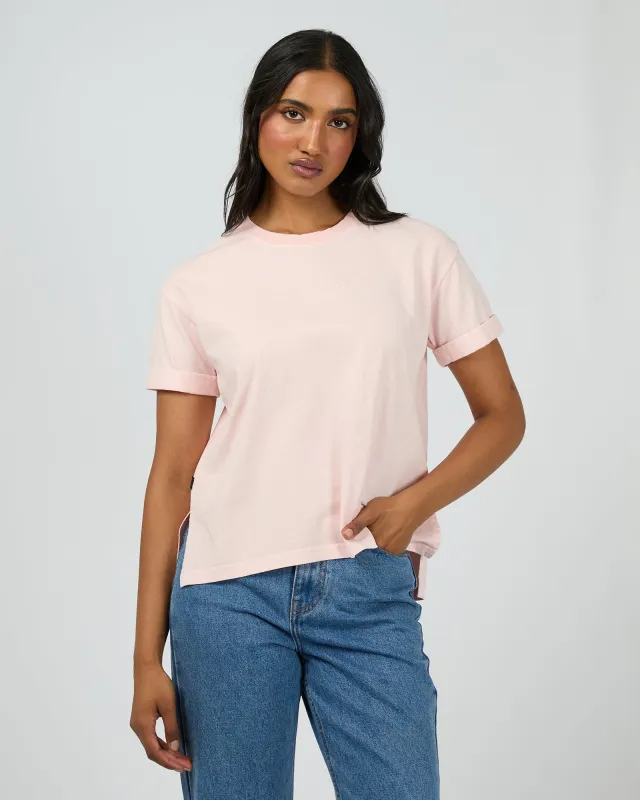 Aae Washed Tee Light Pink sold by edge clothing