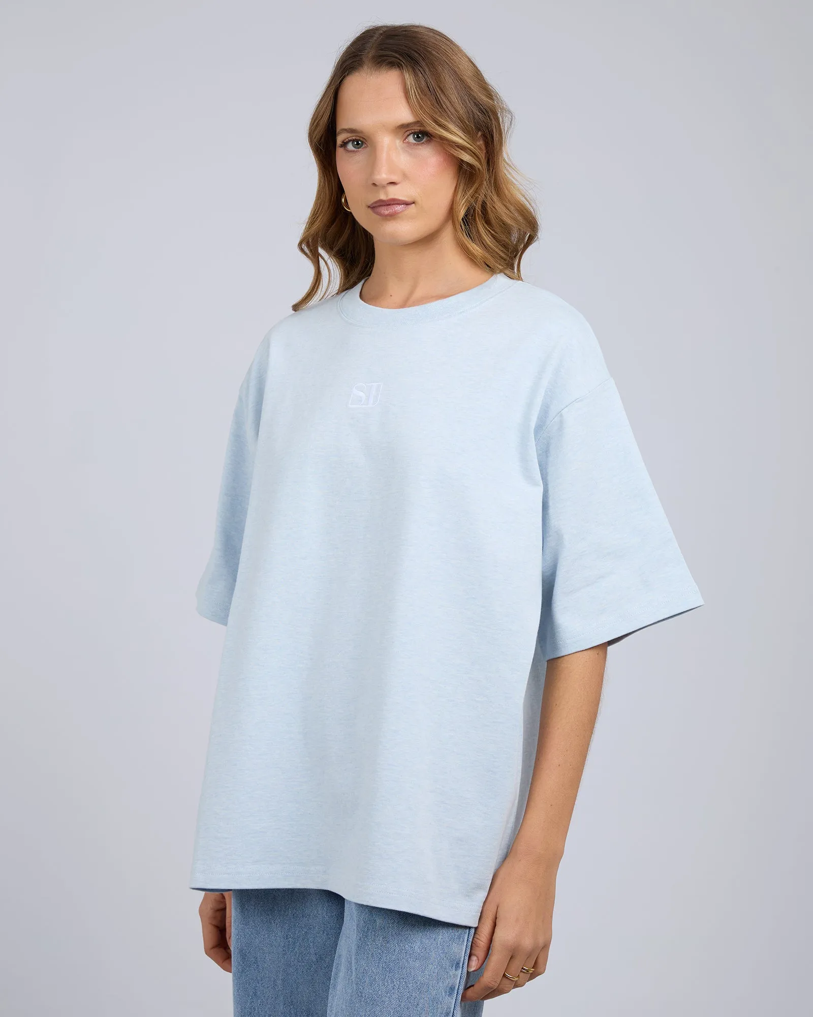 Silent Luxe Tee Blue sold by edge clothing product image thumbnail 5