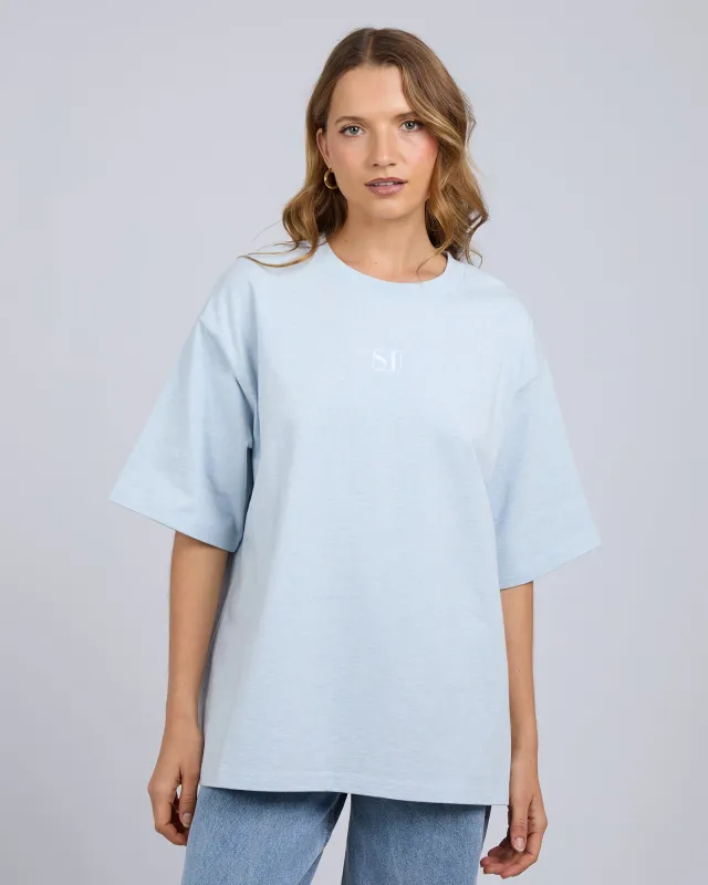 Silent Luxe Tee Blue made by edge clothing