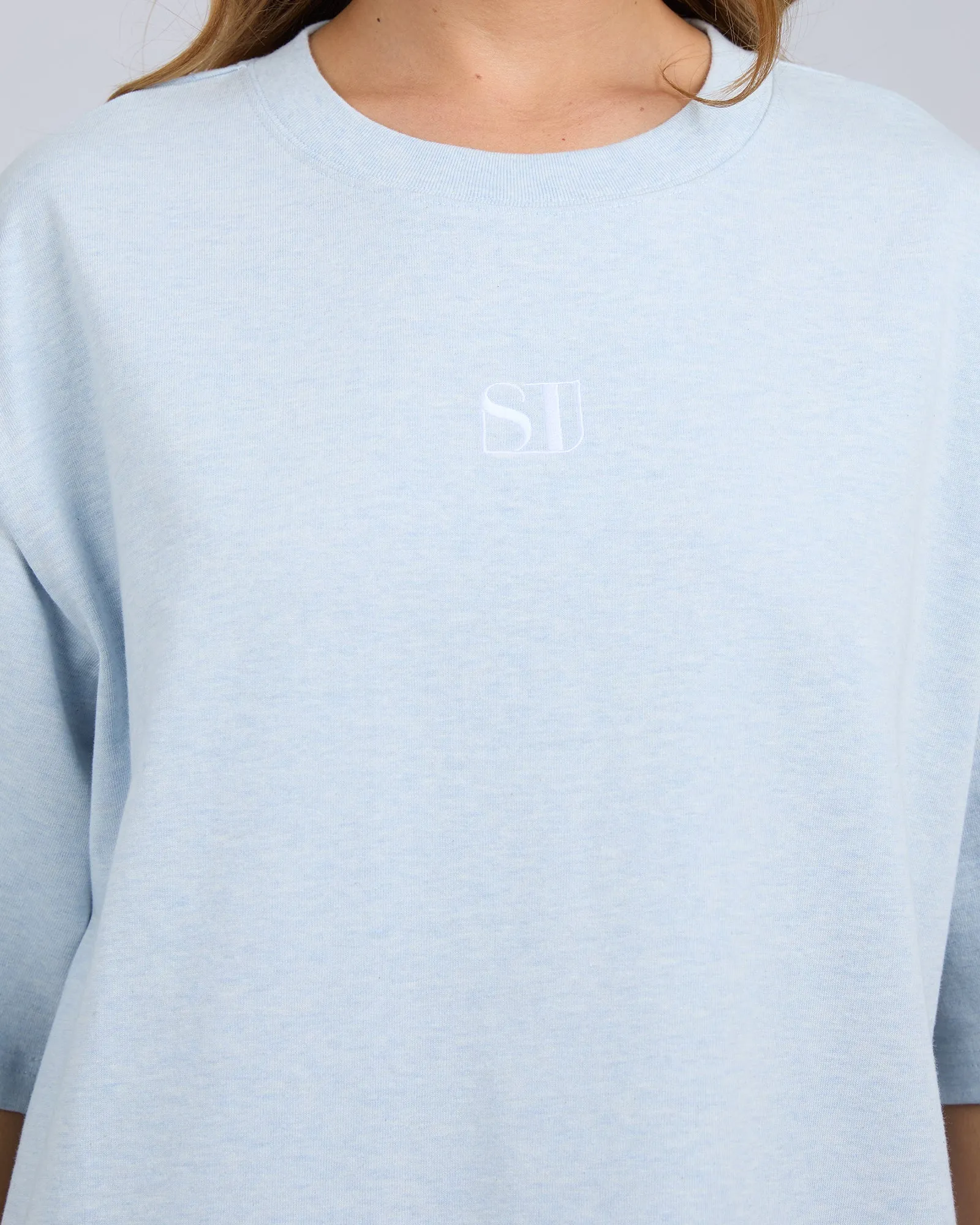Silent Luxe Tee Blue sold by edge clothing product image thumbnail 4