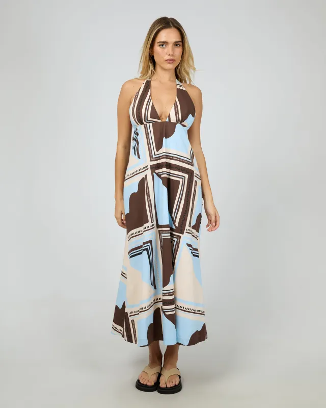 Antibes Maxi Dress Blue sold by edge clothing