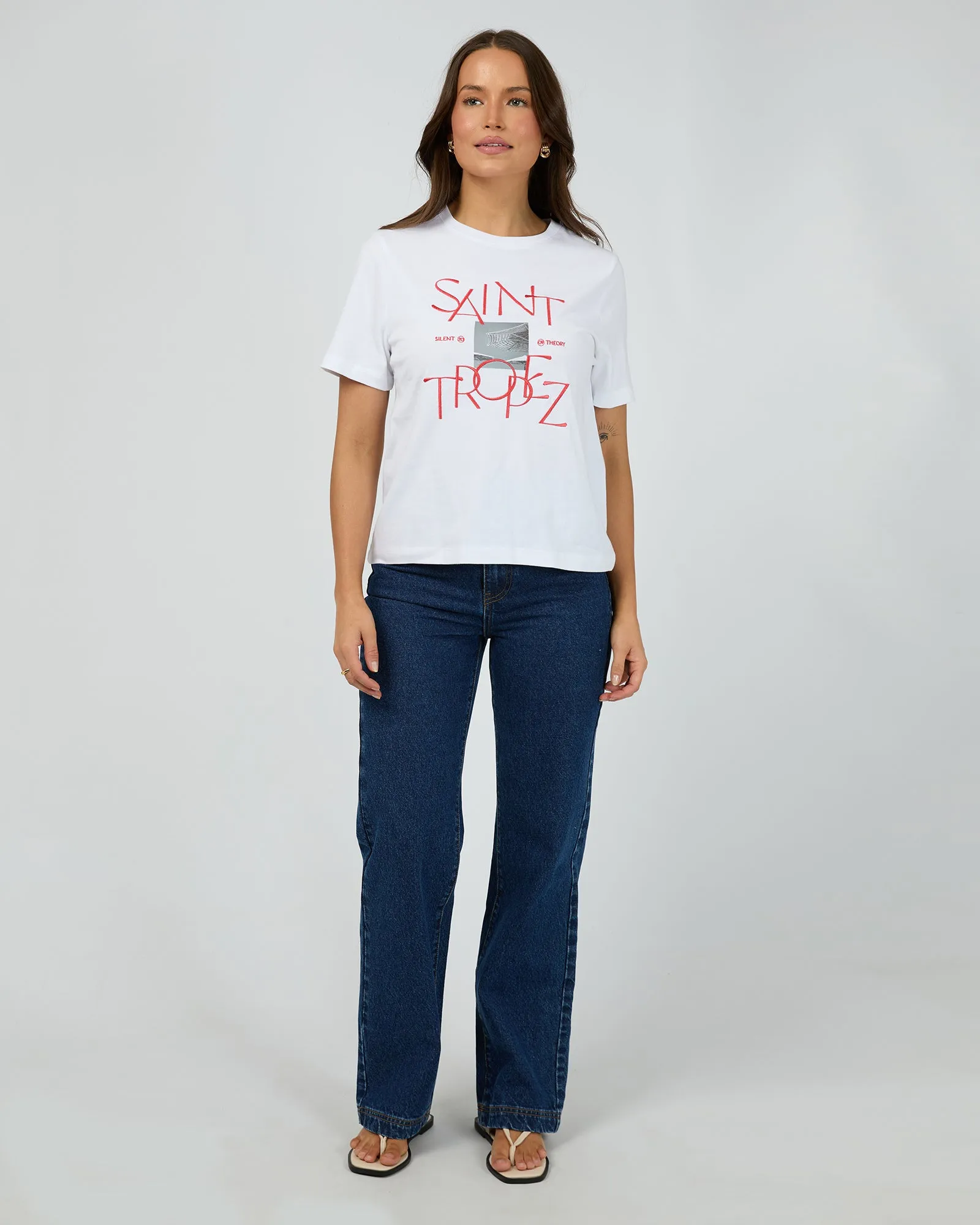 Saint Tropez Tee White sold by edge clothing product image thumbnail 2