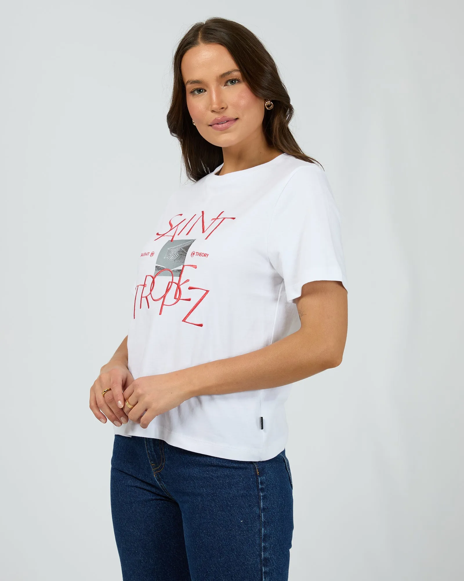 Saint Tropez Tee White sold by edge clothing product image thumbnail 4
