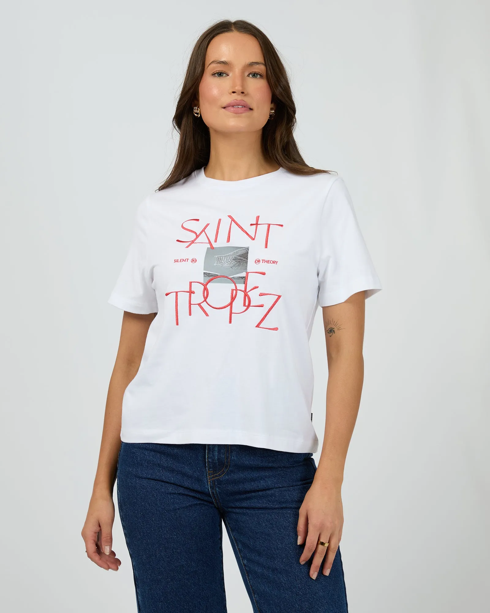Saint Tropez Tee White sold by edge clothing