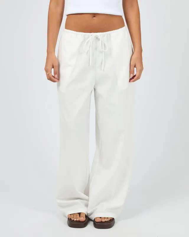 Aae Timeless Drawstring Pant White sold by edge clothing