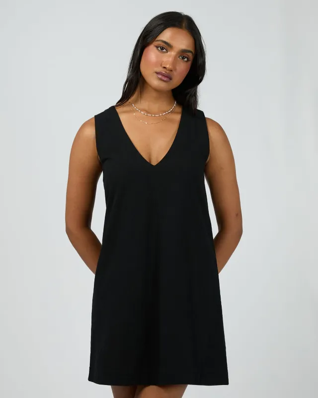 Essential Mini Dress Black sold by edge clothing