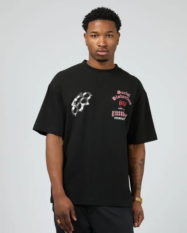 Distortion Street Tee Black sold by edge clothing