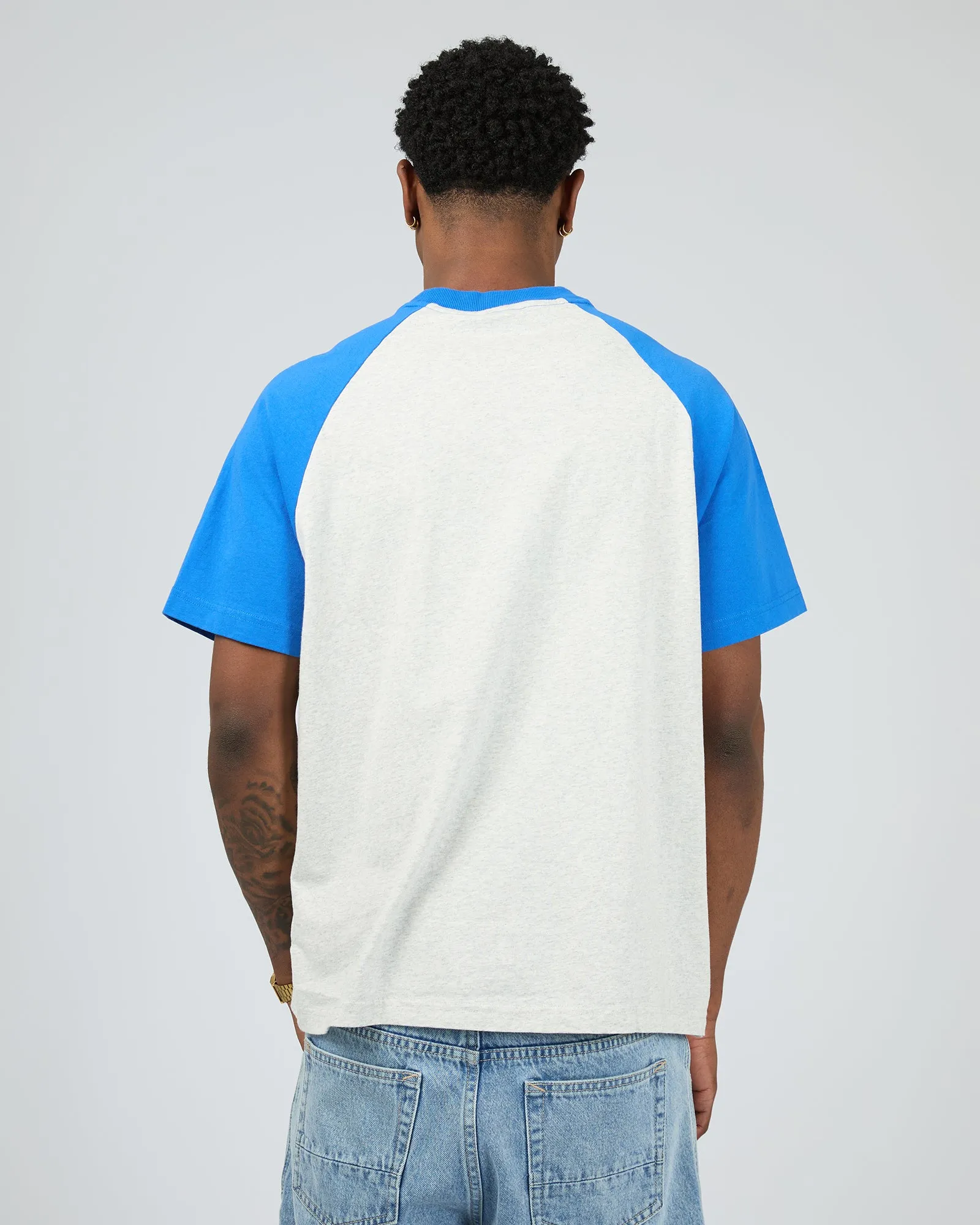 Drop Zone Recycled Raglan Grey Marle sold by edge clothing product image thumbnail 3