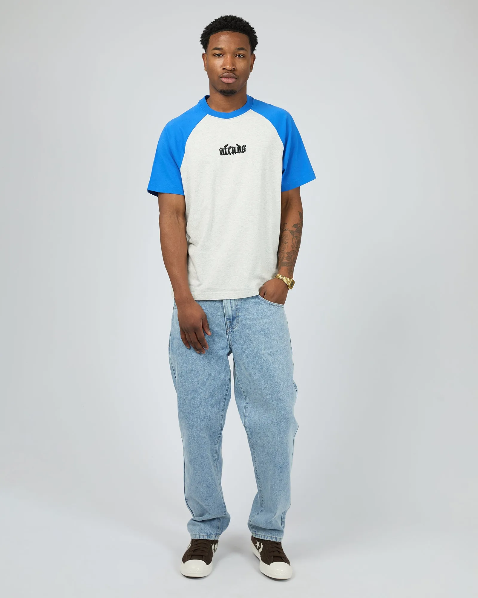 Drop Zone Recycled Raglan Grey Marle sold by edge clothing product image thumbnail 2