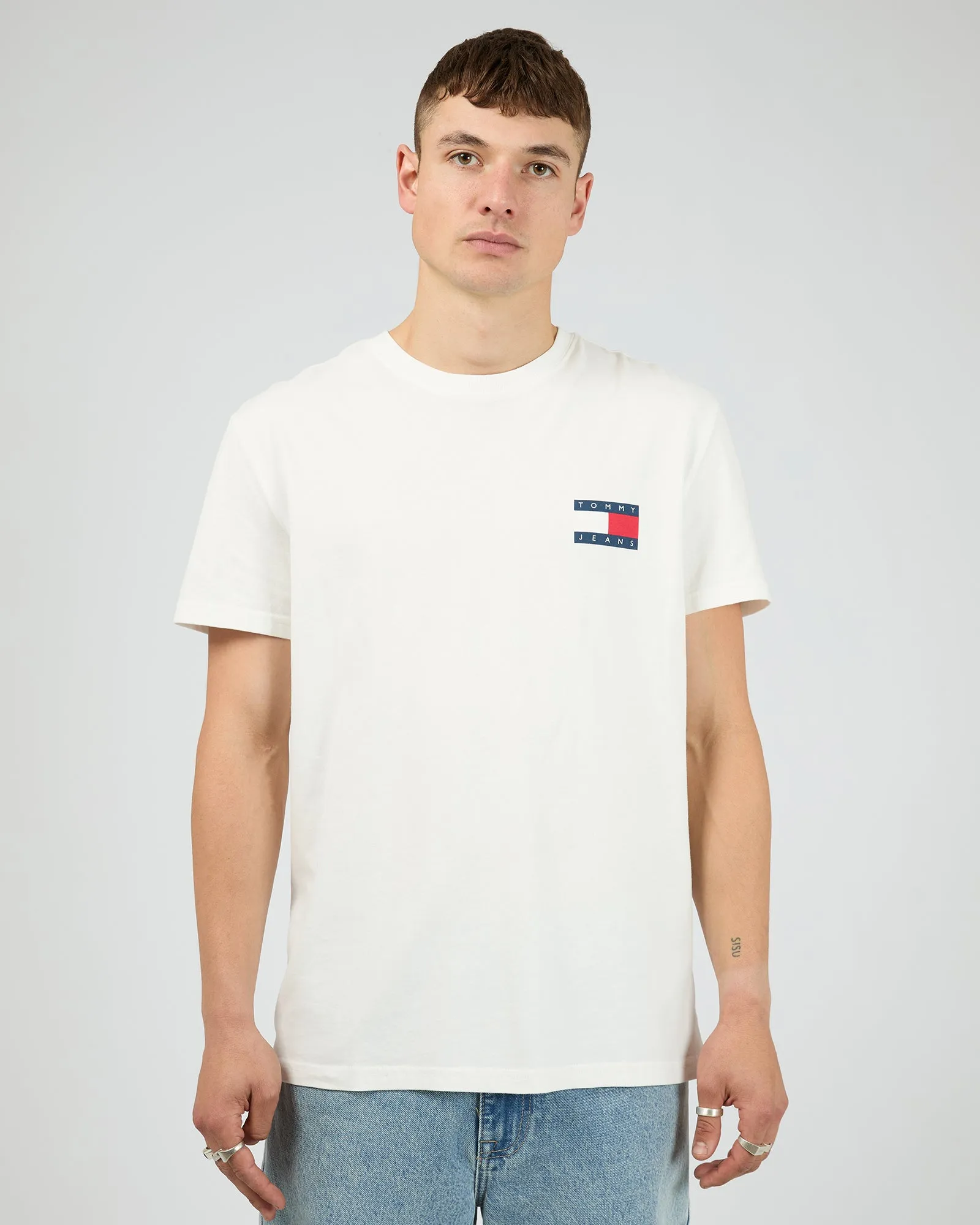 Regular Heritage Flag Tee Ecru sold by edge clothing