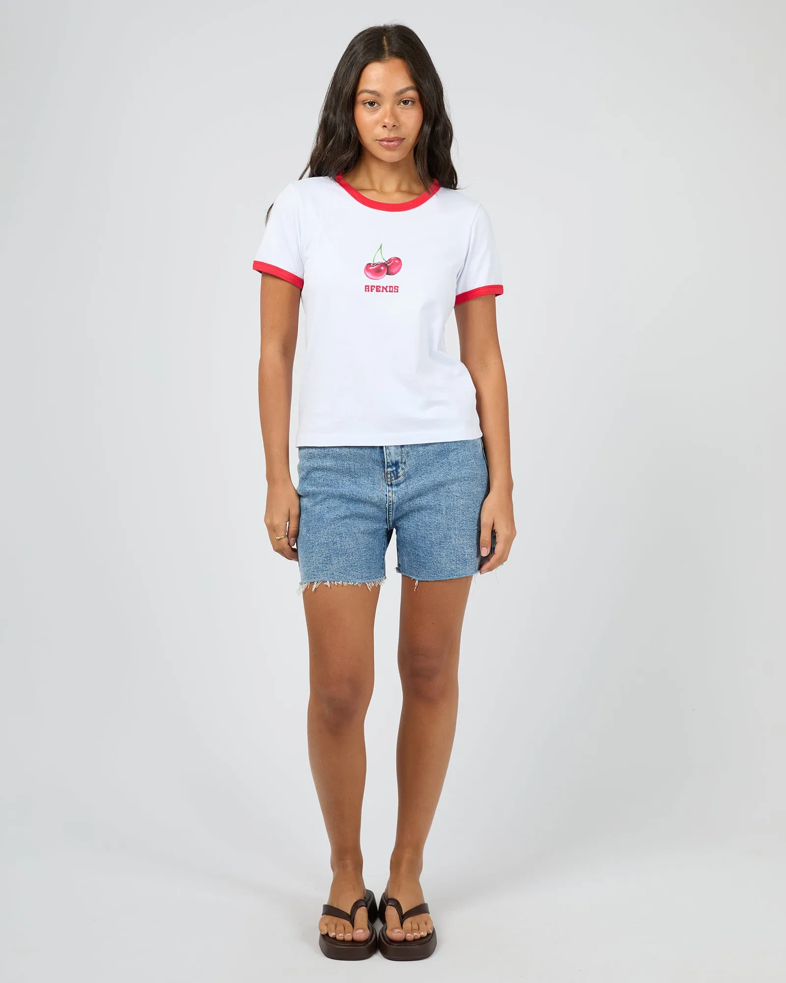 Abiza Recycled Raglan Tee Tomato sold by edge clothing product image thumbnail 2