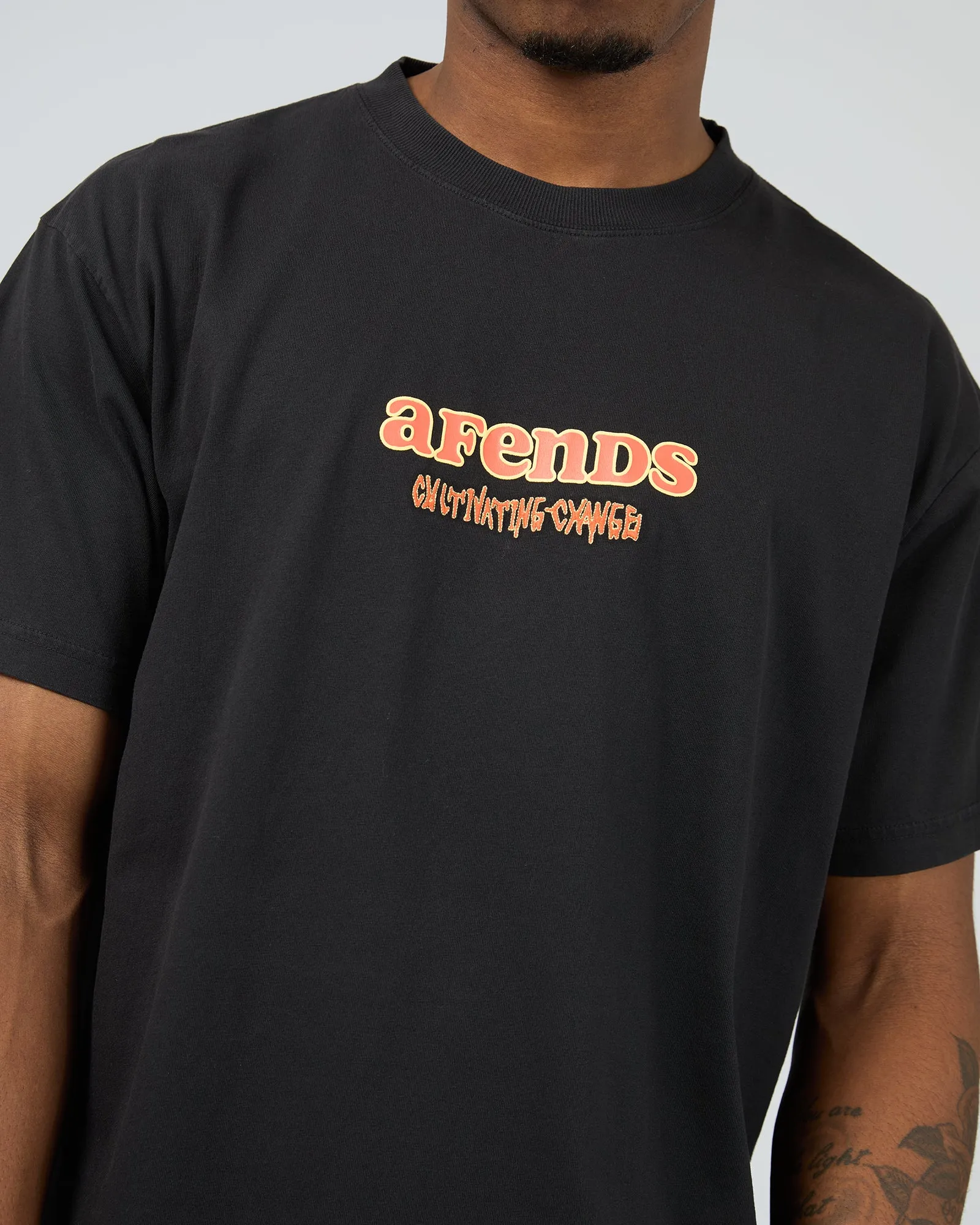 Simple Times Recycled Boxy Fit Tee Stone Black sold by edge clothing product image thumbnail 5