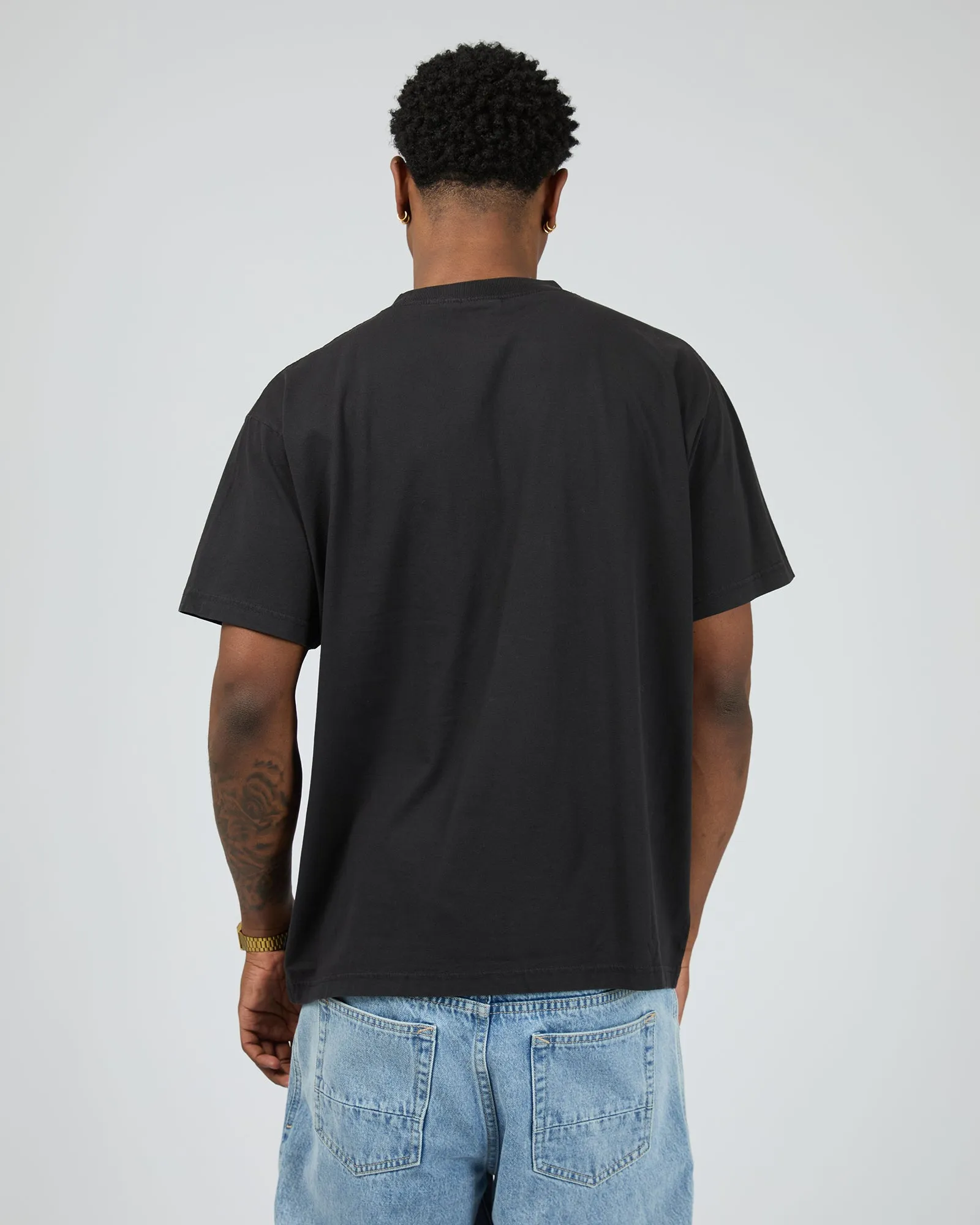 Simple Times Recycled Boxy Fit Tee Stone Black sold by edge clothing product image thumbnail 3