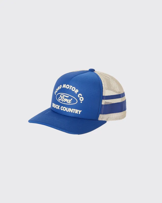 Ford Built Tough Trucker Hat Ford Blue/White sold by edge clothing