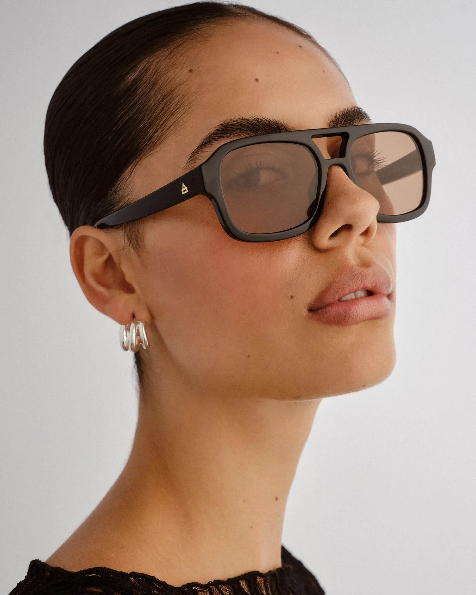 Aquarius Unisex Sunglasses Black Tan Tint Black sold by edge clothing product image thumbnail 3