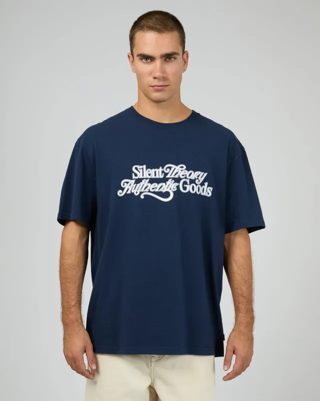 Authentic Box Tee Navy sold by edge clothing