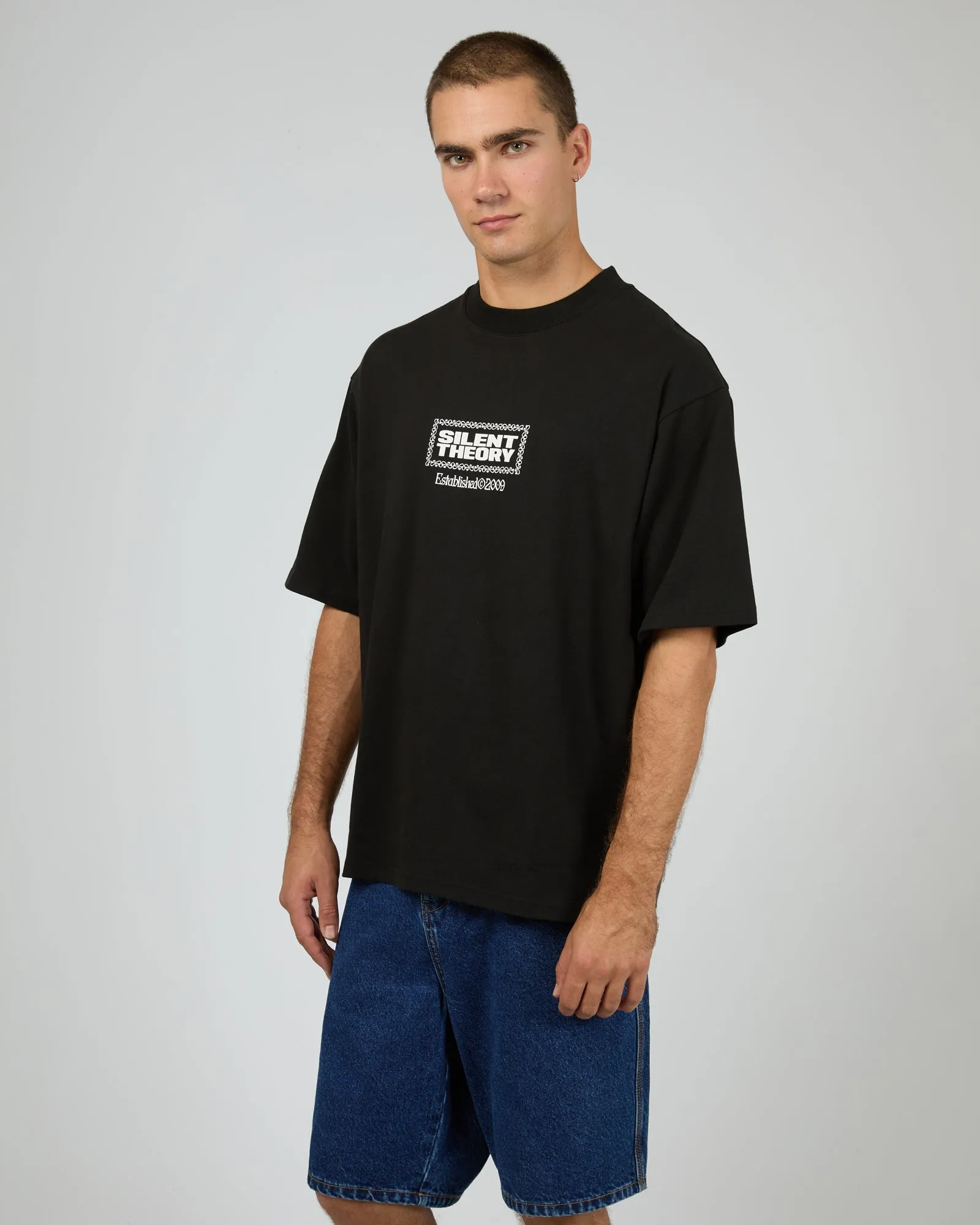 Historic Box Tee Black sold by edge clothing product image thumbnail 4