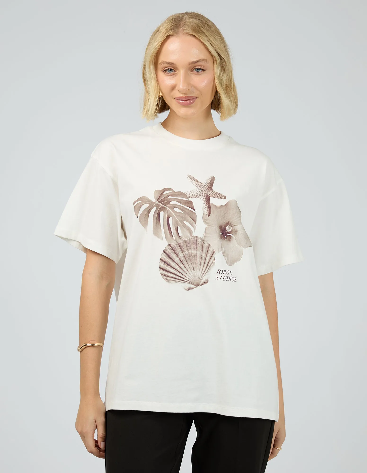 Tropic Tee Vintage White sold by edge clothing