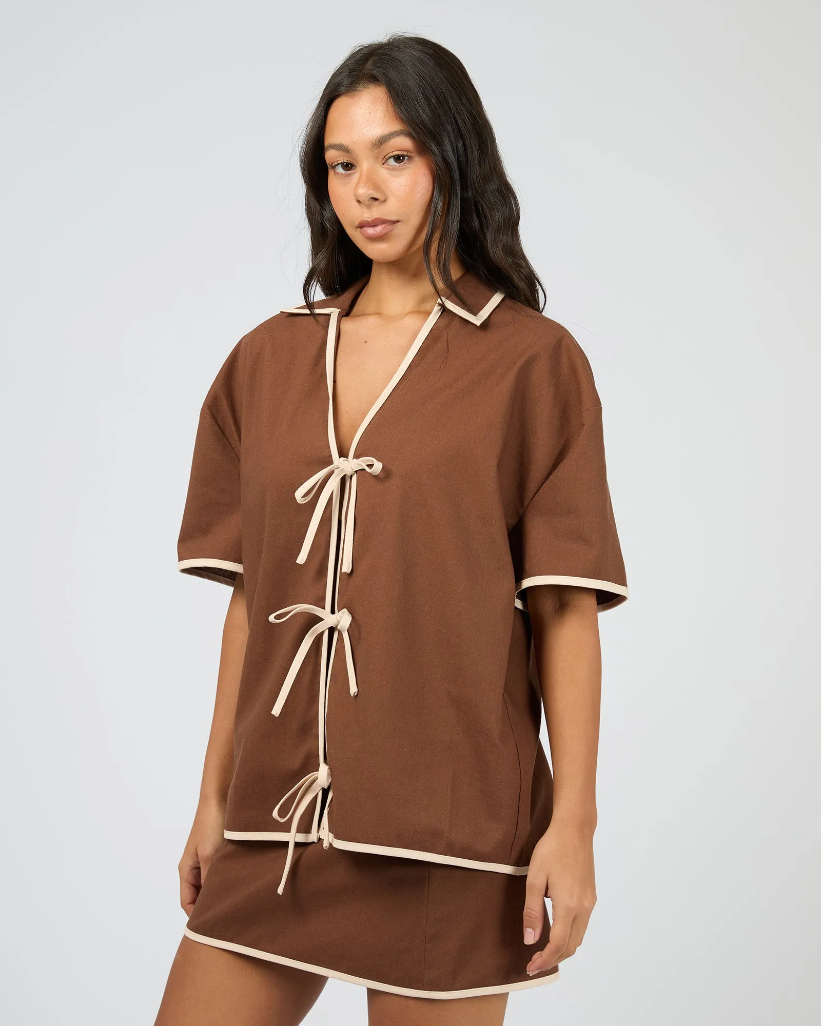 Tyler Shirt Brown sold by edge clothing product image thumbnail 4