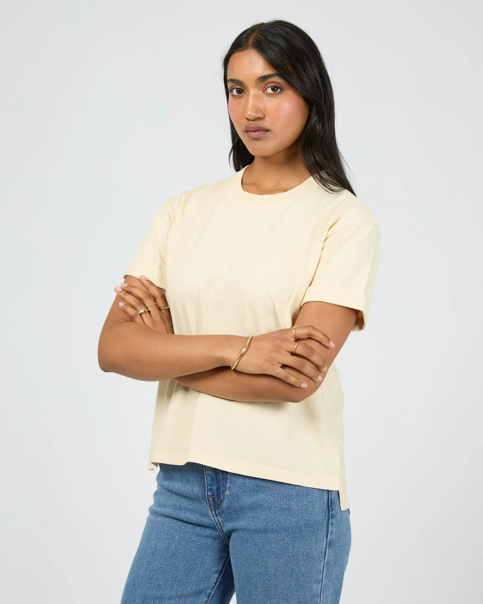 Aae Washed Tee Vanilla sold by edge clothing product image thumbnail 5