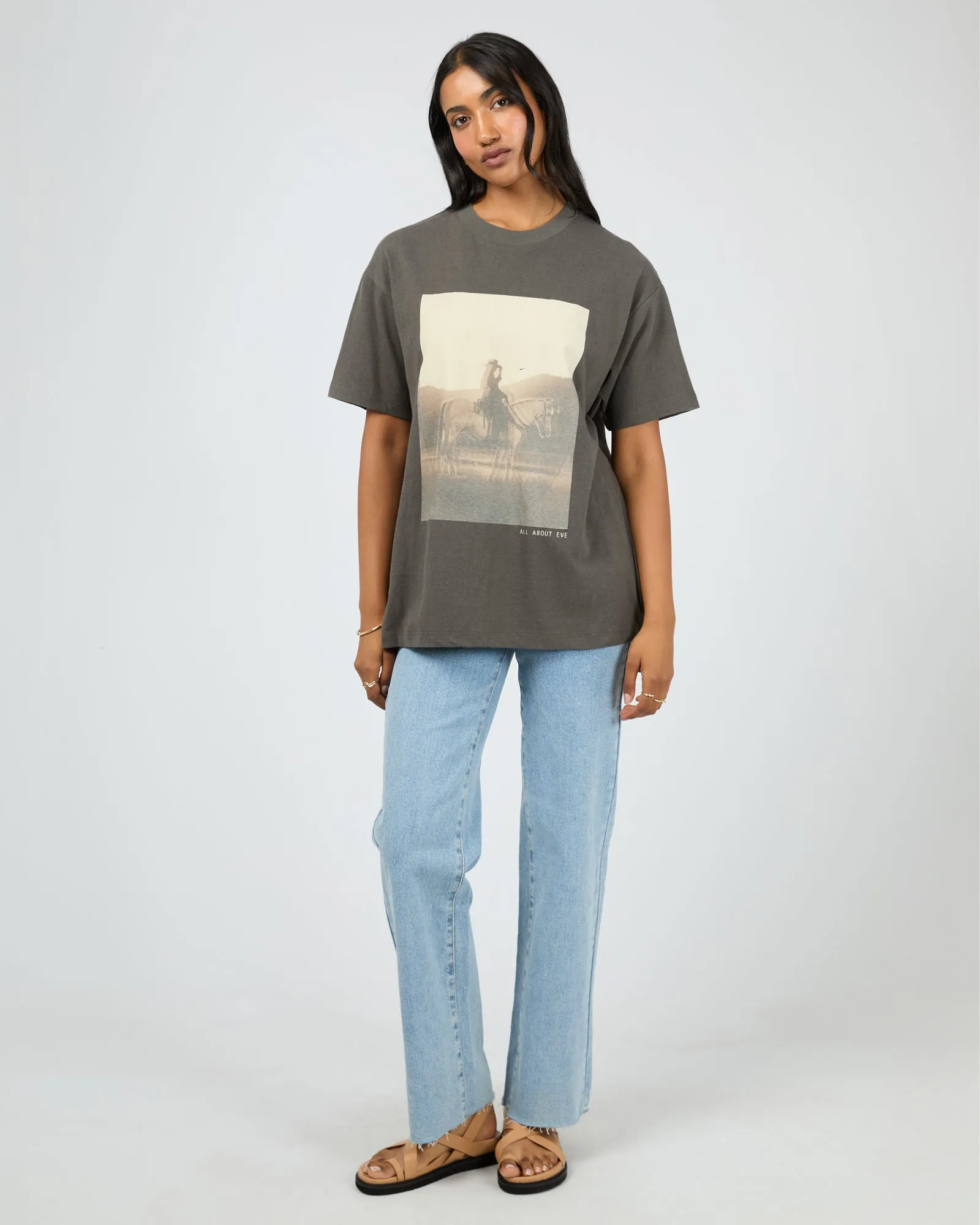 Yellowstone Relaxed Tee Charcoal sold by edge clothing product image thumbnail 2