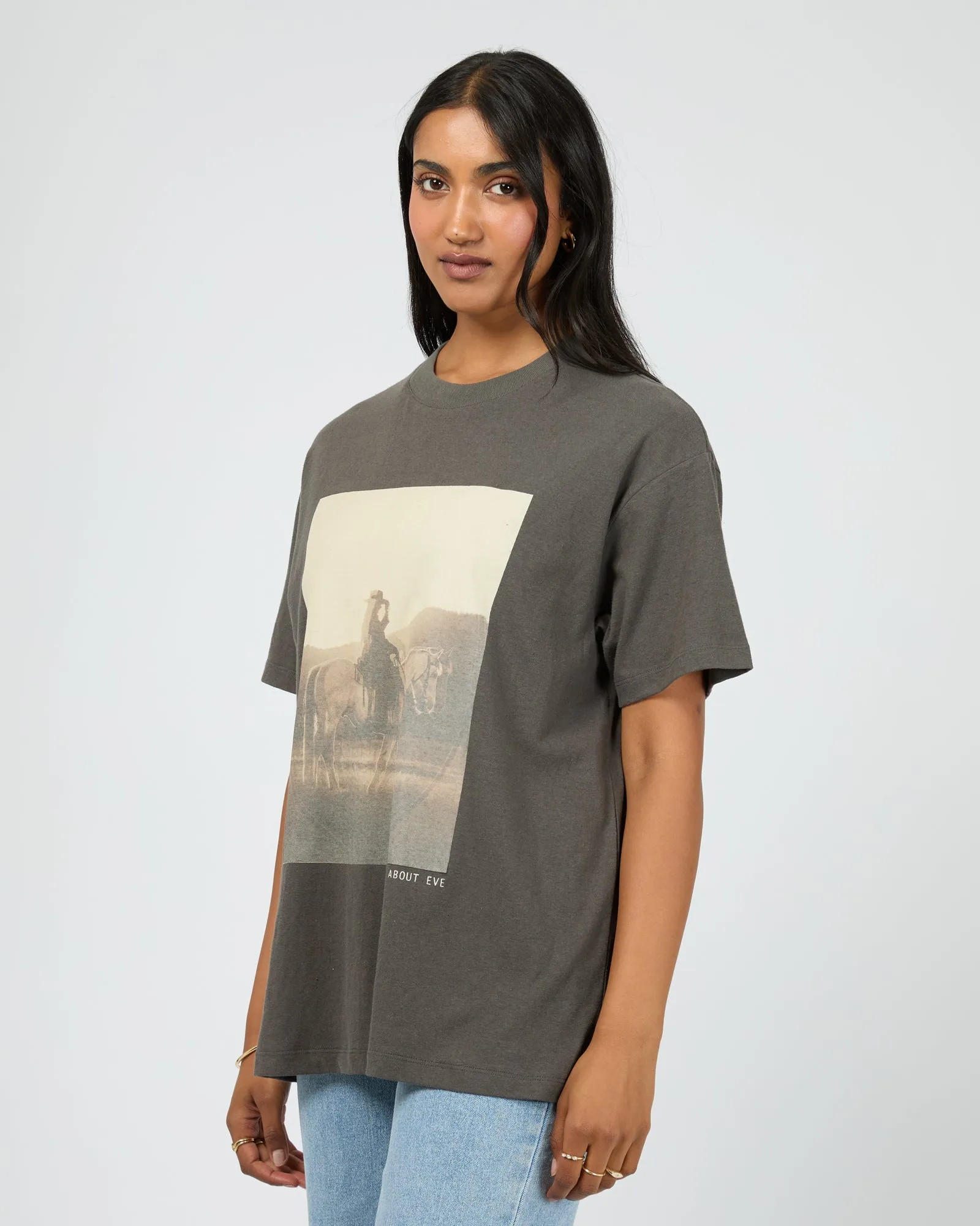 Yellowstone Relaxed Tee Charcoal sold by edge clothing product image thumbnail 4