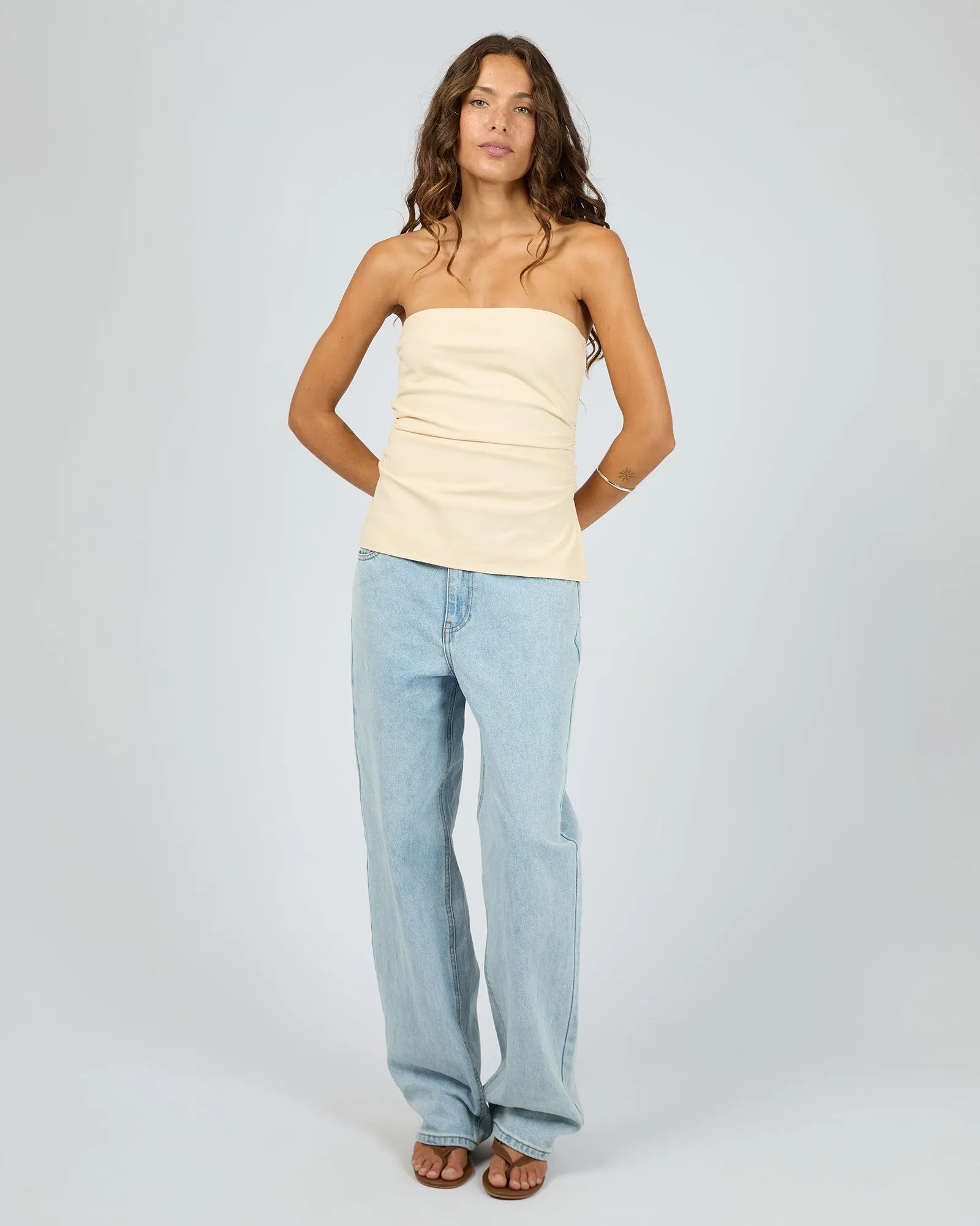 Lily Strapless Top Butter sold by edge clothing product image thumbnail 2