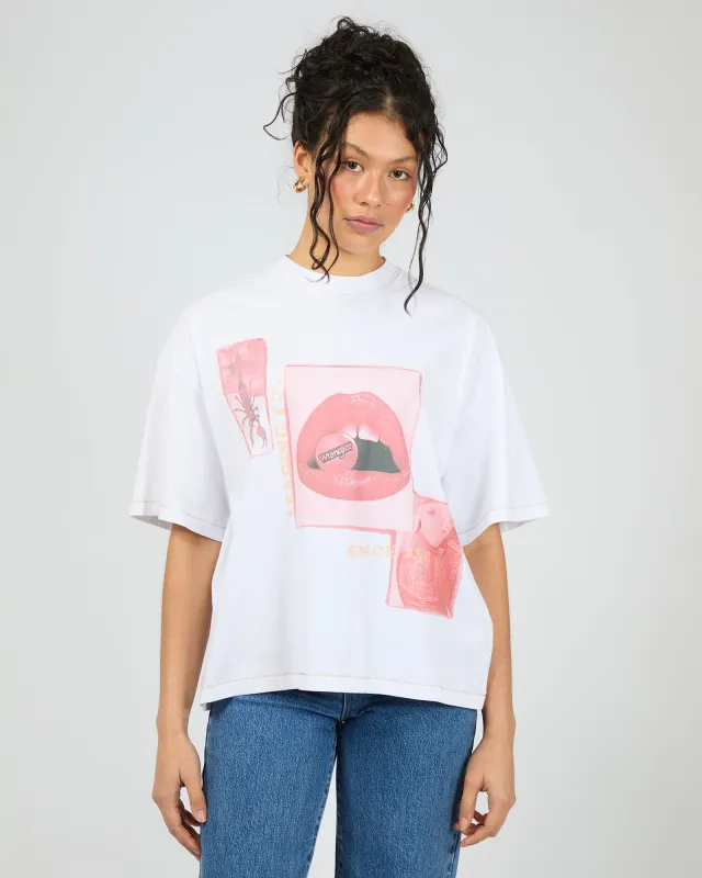 Stung Boxed Tee White sold by edge clothing