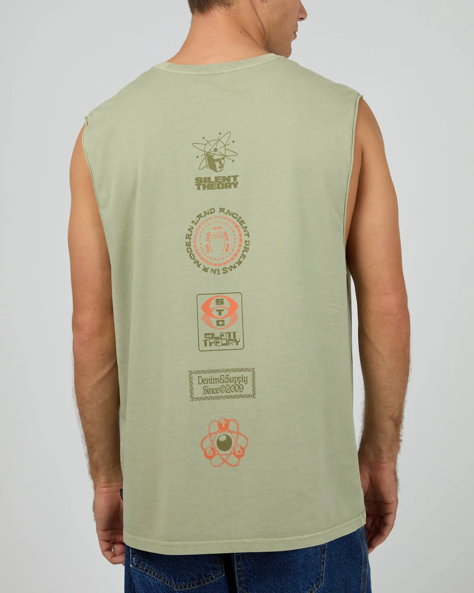 Historic Muscle Tee Sage sold by edge clothing product image thumbnail 3