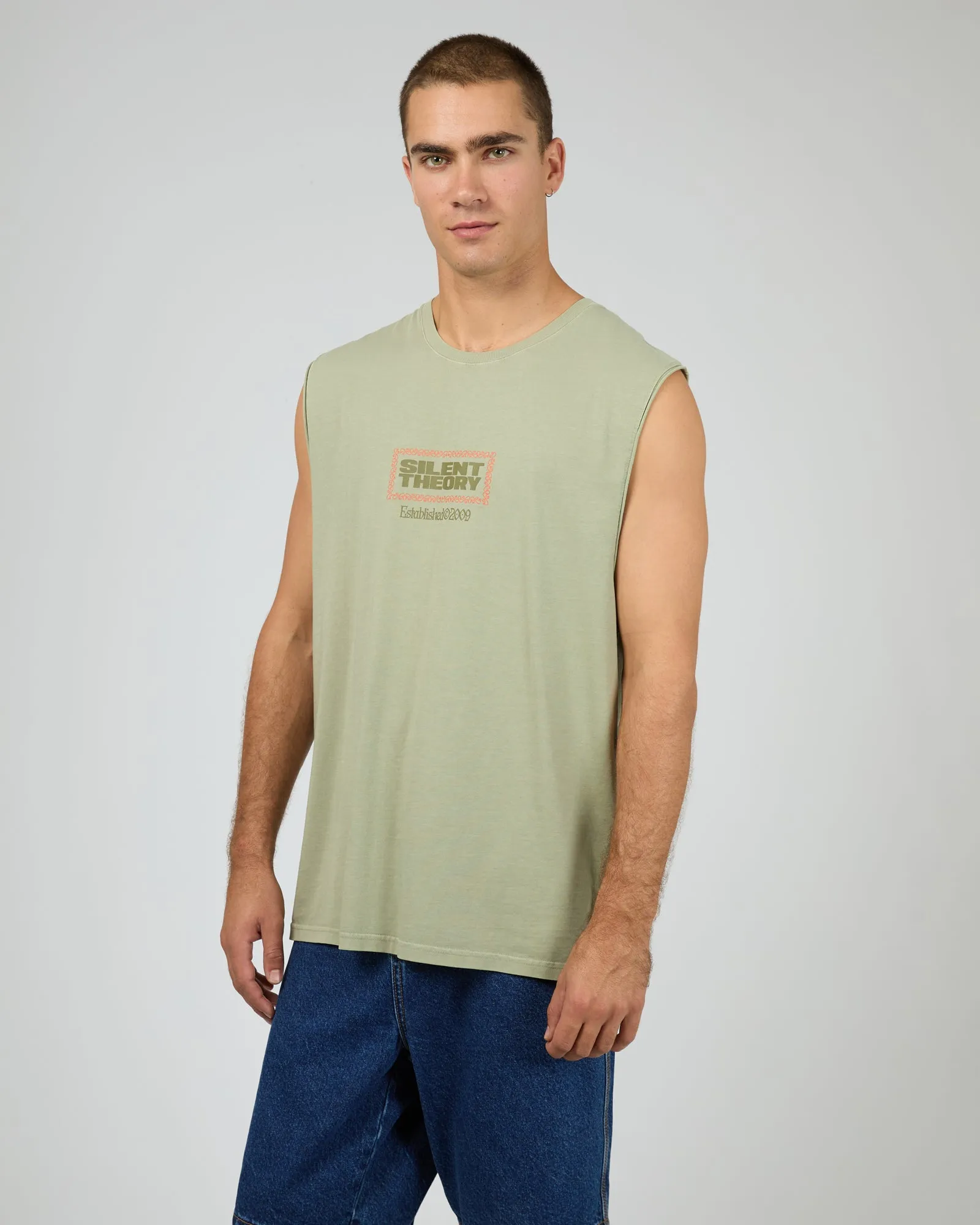 Historic Muscle Tee Sage sold by edge clothing product image thumbnail 4