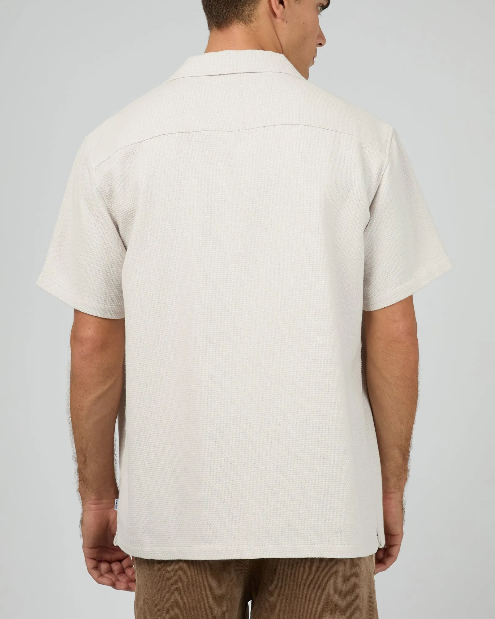 Vacay Textured Short Sleeve Shirt Natural sold by edge clothing product image thumbnail 4