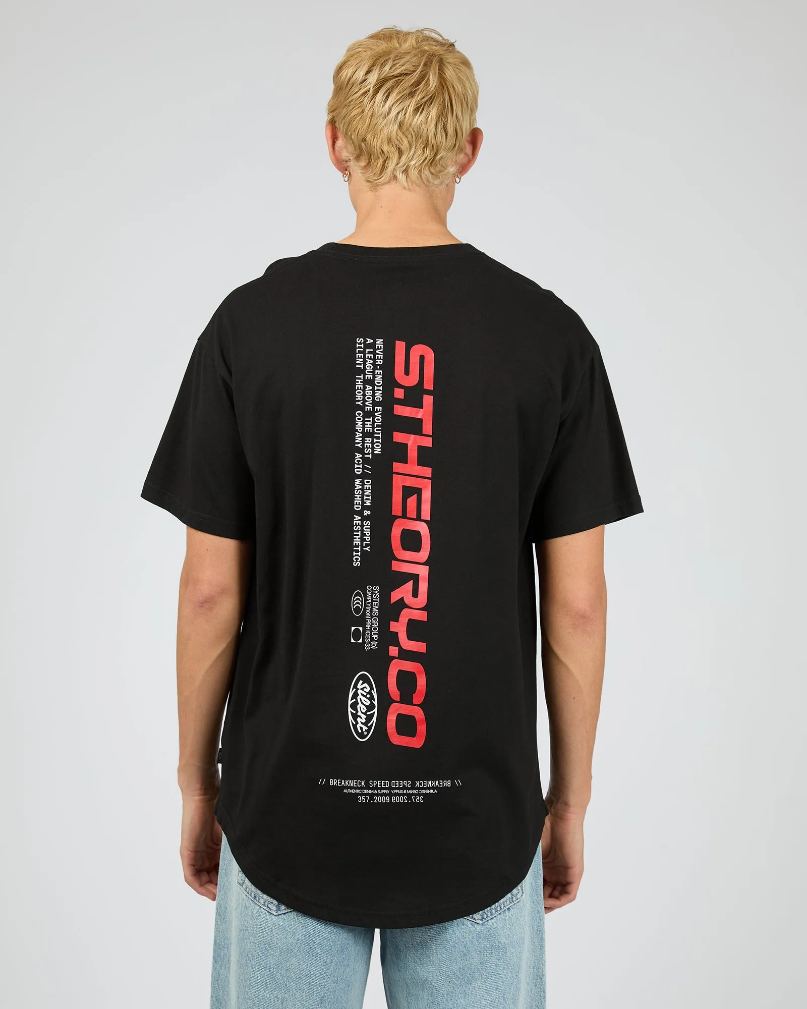Never Ending Scoop Tee Black sold by edge clothing product image thumbnail 3