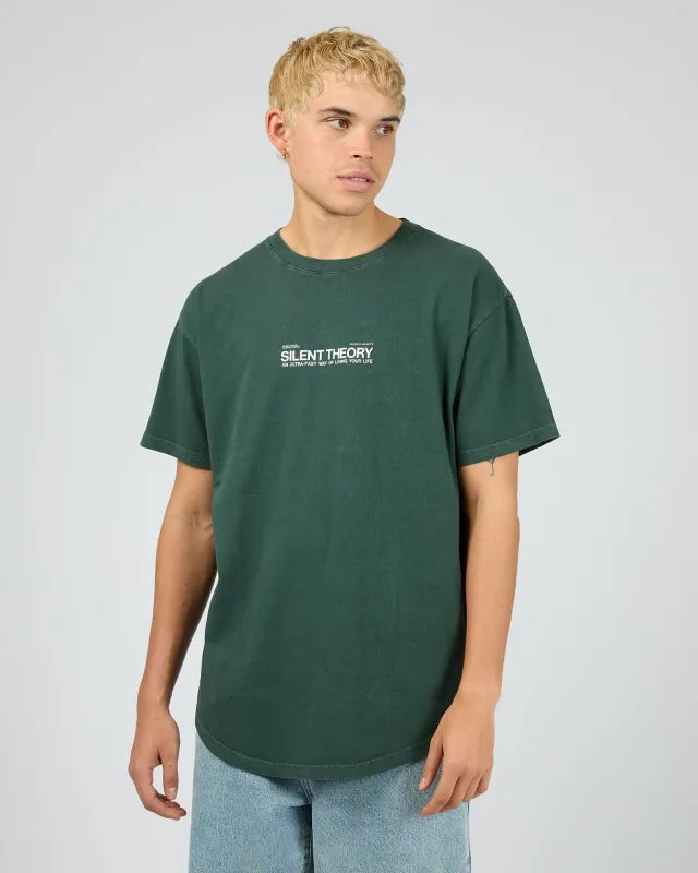 Complacent Scoop Tee Green made by edge clothing