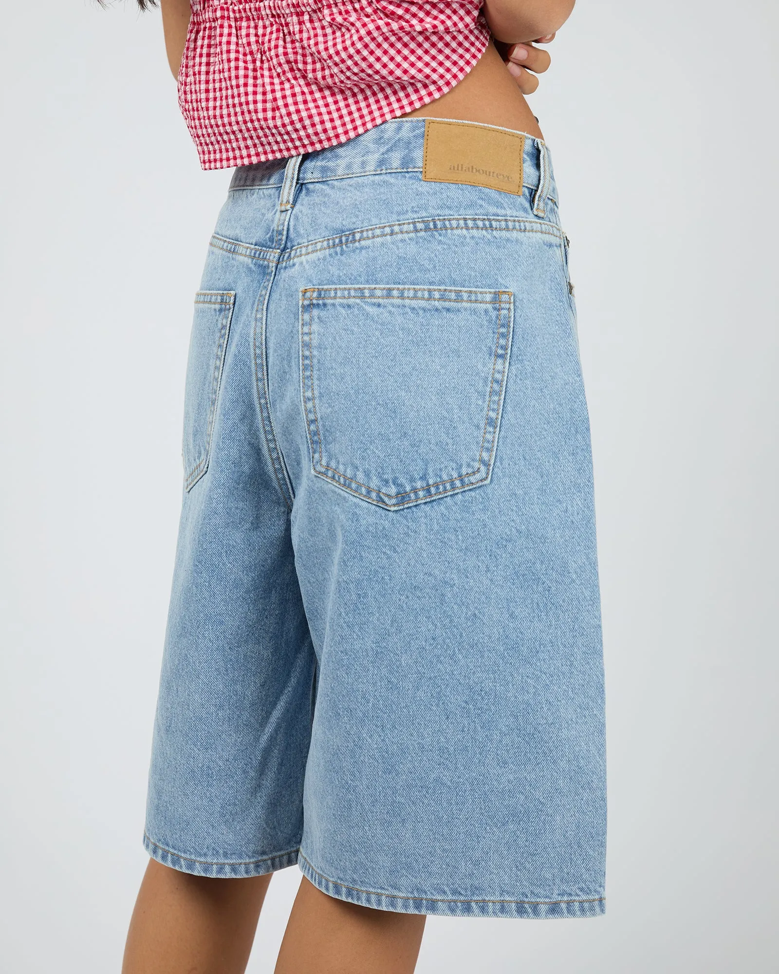Maya Denim Jort Light Blue sold by edge clothing product image thumbnail 5