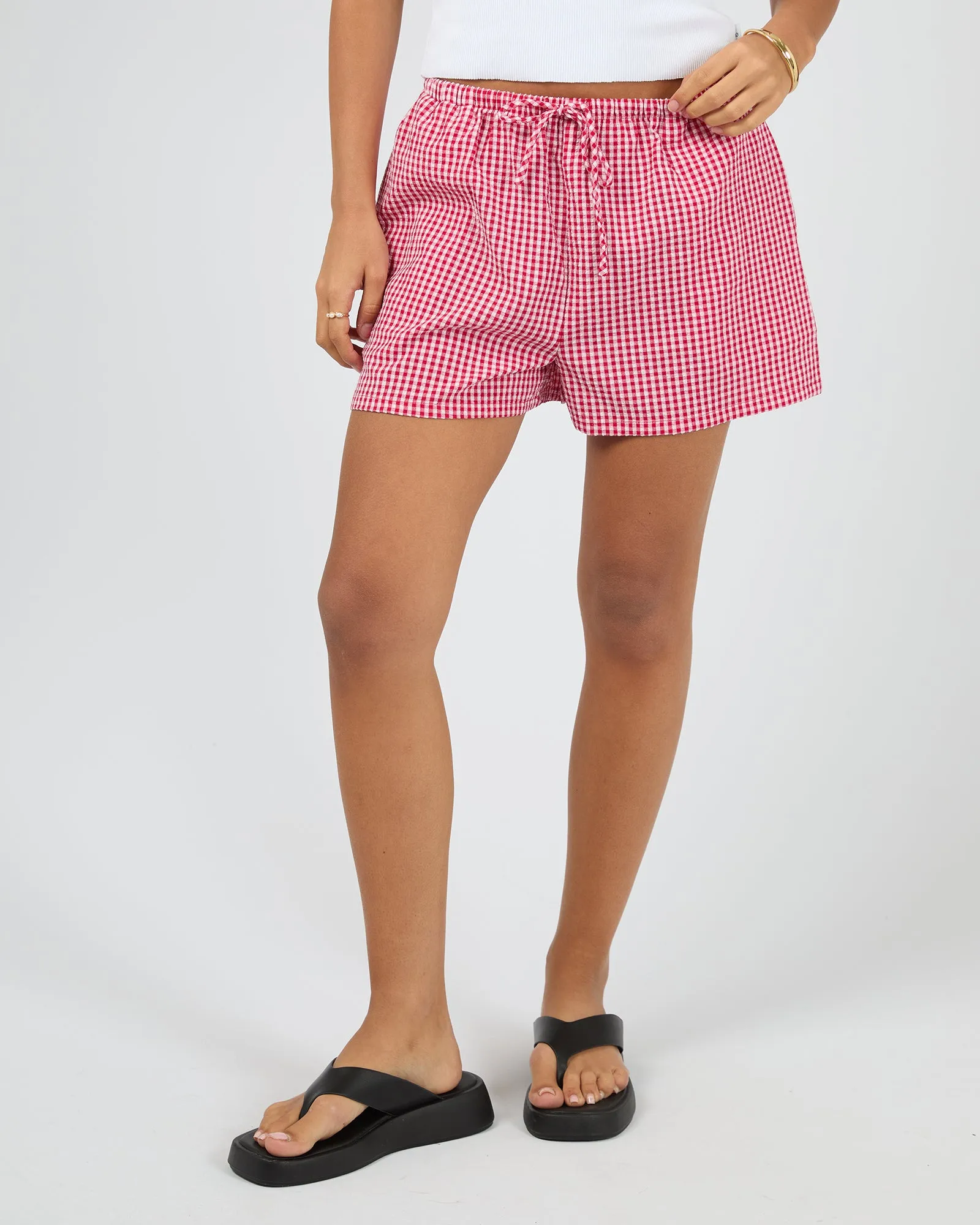 Lani Short Check sold by edge clothing