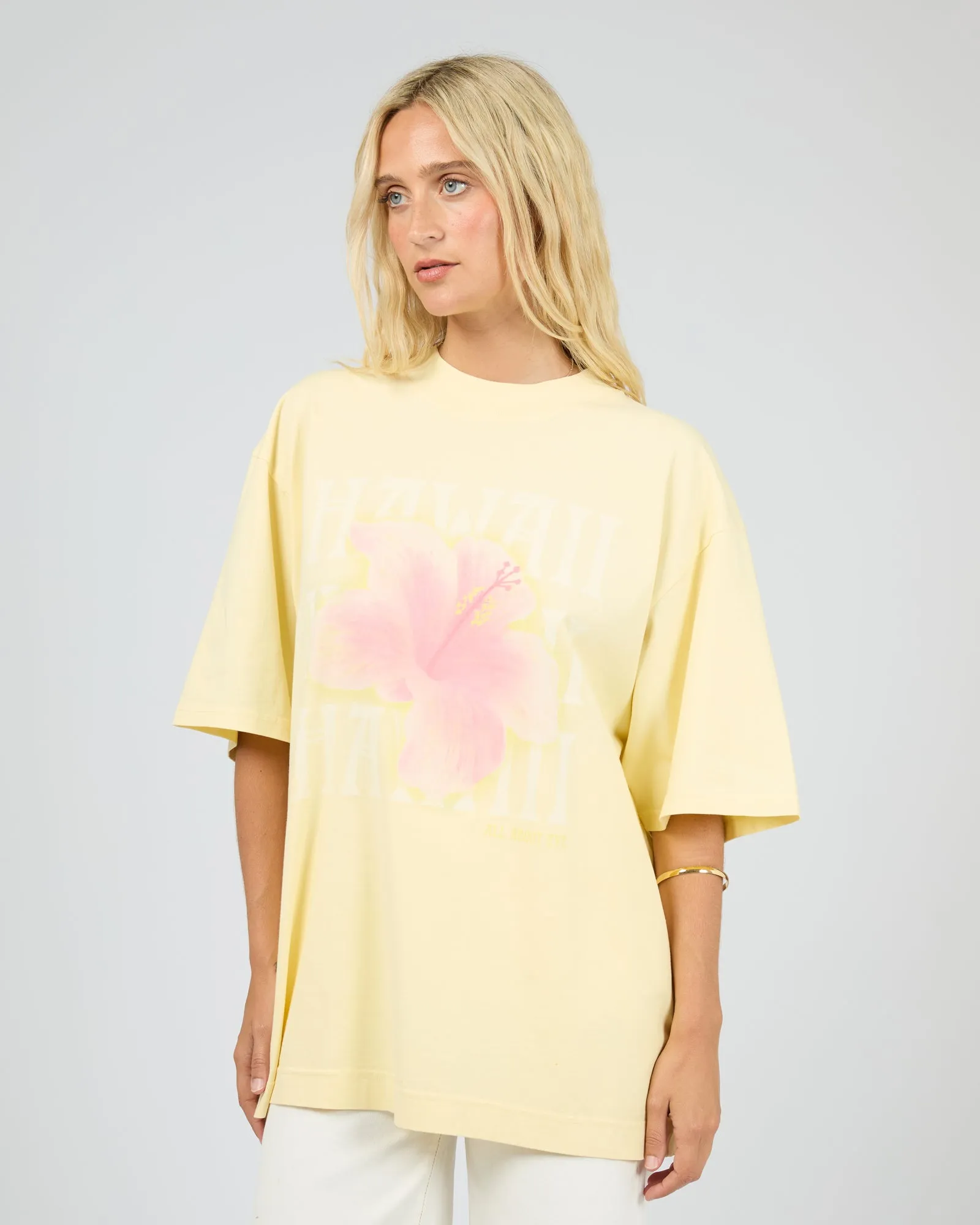 Hawaii Oversized Tee Yellow sold by edge clothing product image thumbnail 4