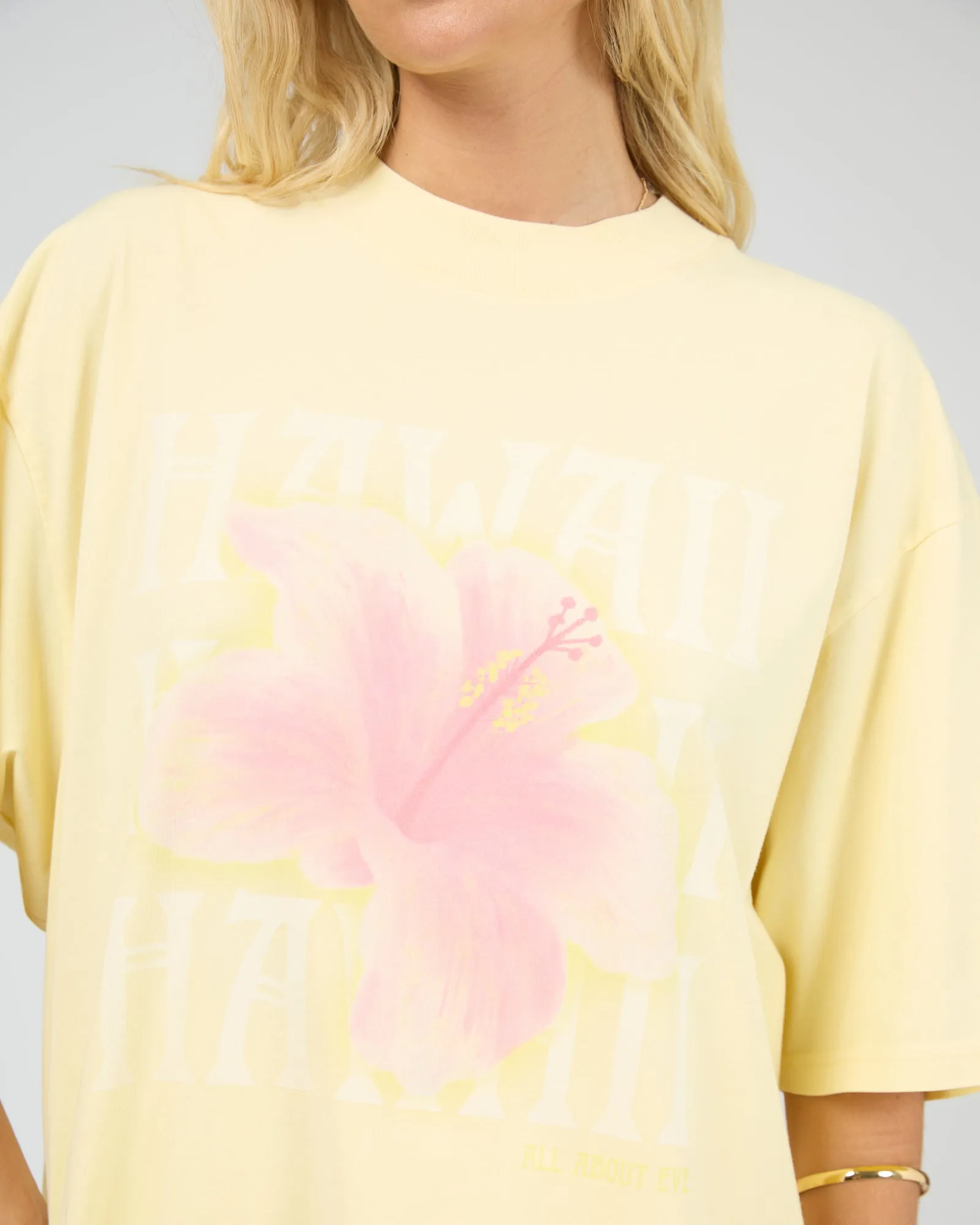 Hawaii Oversized Tee Yellow sold by edge clothing product image thumbnail 5