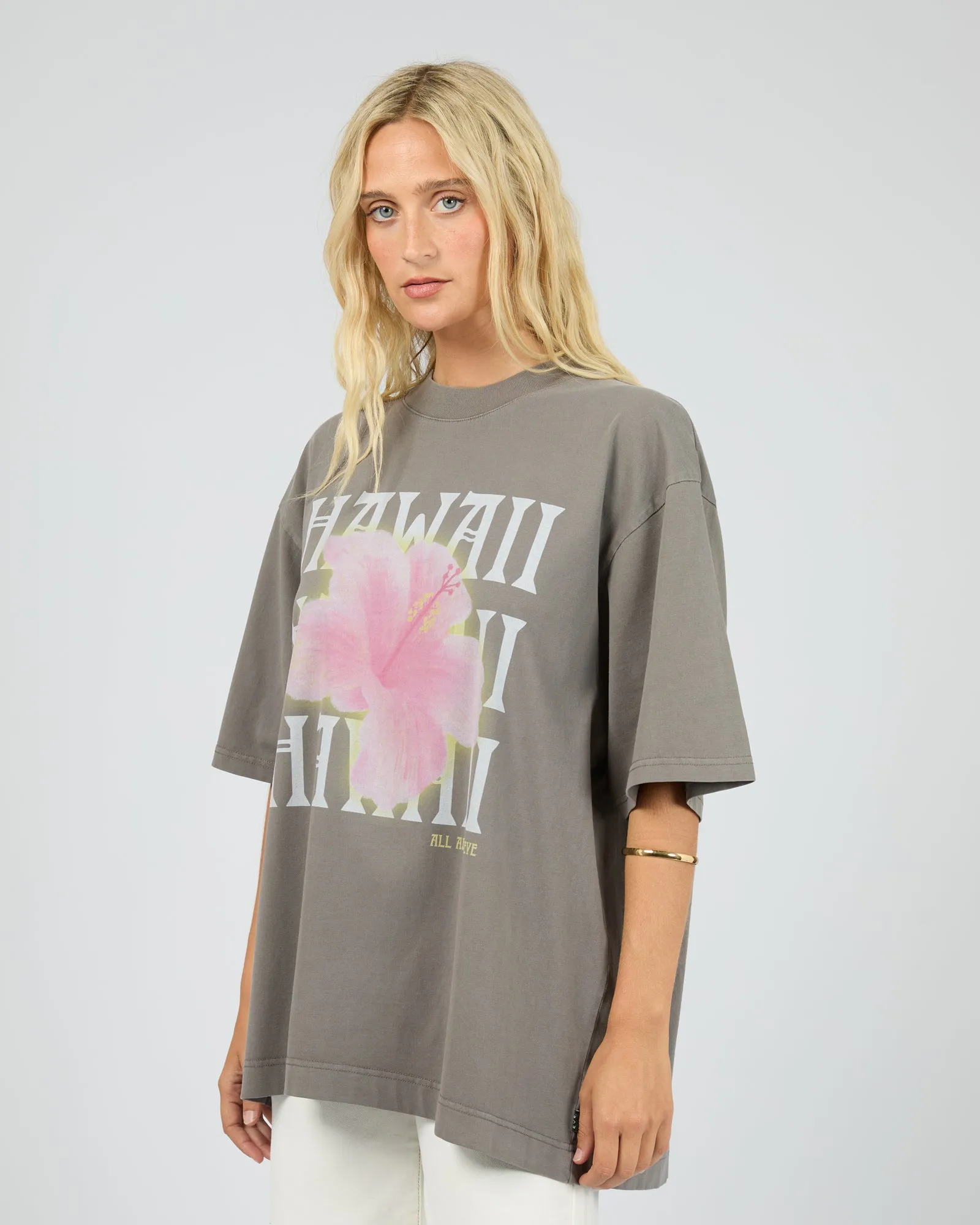 Hawaii Oversized Tee Charcoal sold by edge clothing product image thumbnail 4