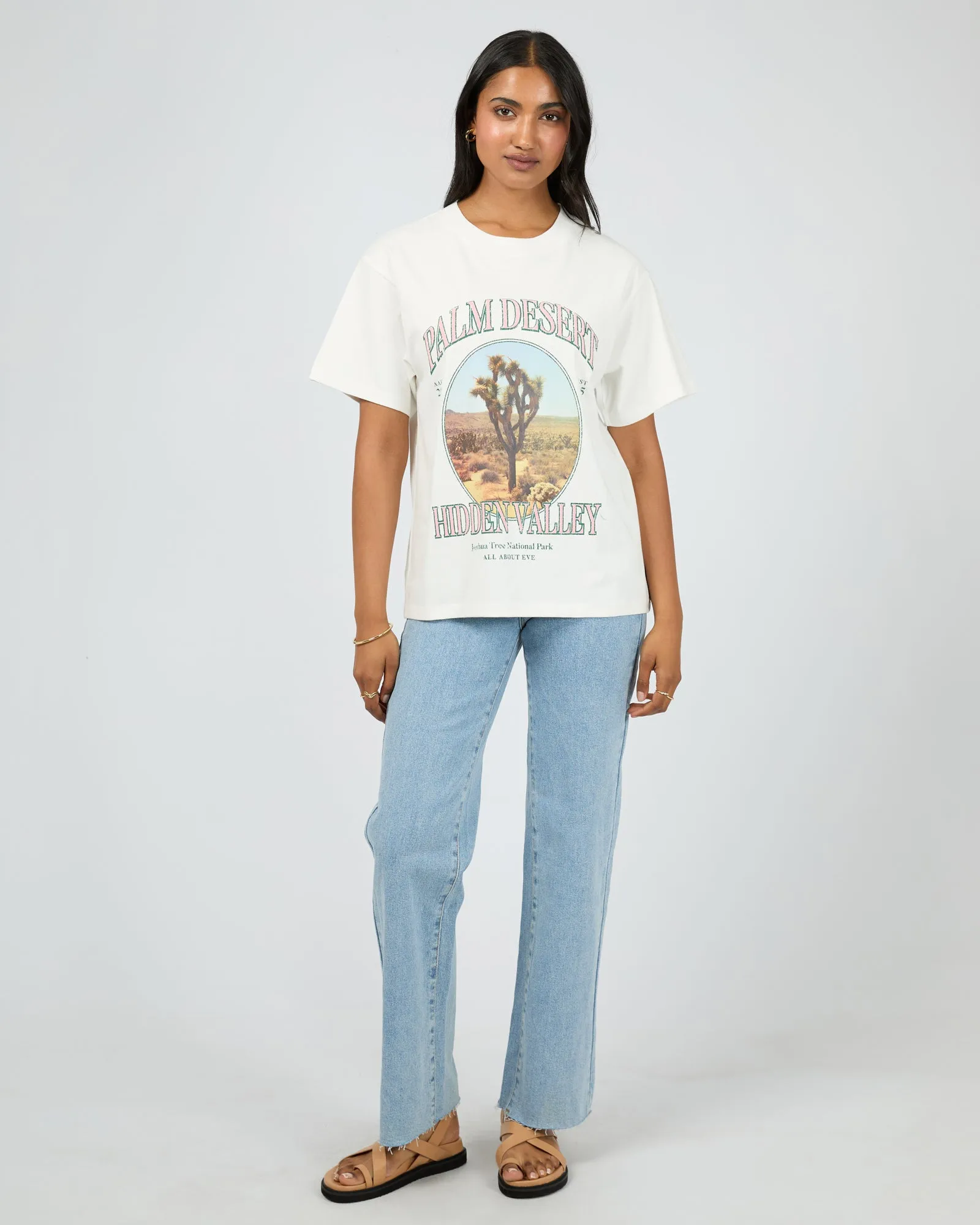 Palm Desert Box Tee Vintage White sold by edge clothing product image thumbnail 2